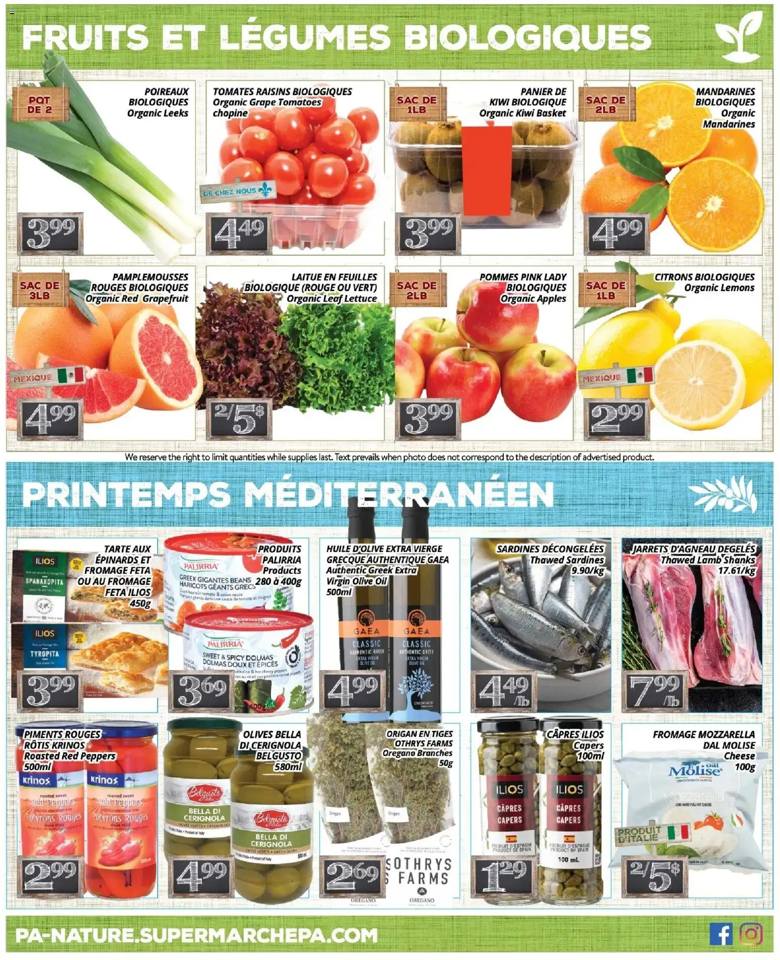 Pa Supermarché flyer valid from 27.04.2026 | Page: 4 | Products: Kiwi, Oil, Apples, Tomatoes