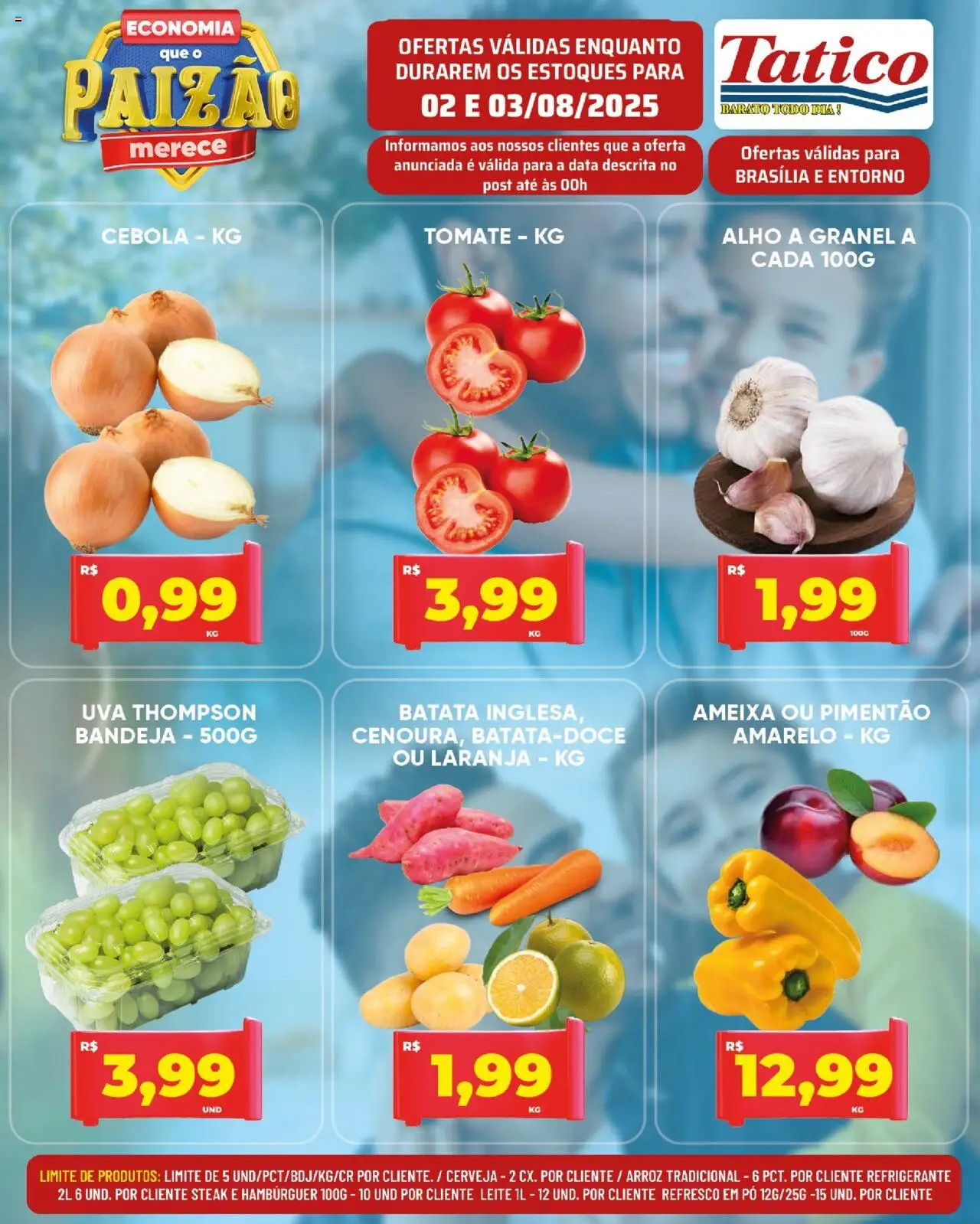 Tatico Folheto - válido de 04.08.2025 | Página: 21 | Produtos: Cebola, Leite, Bandeja, Batata