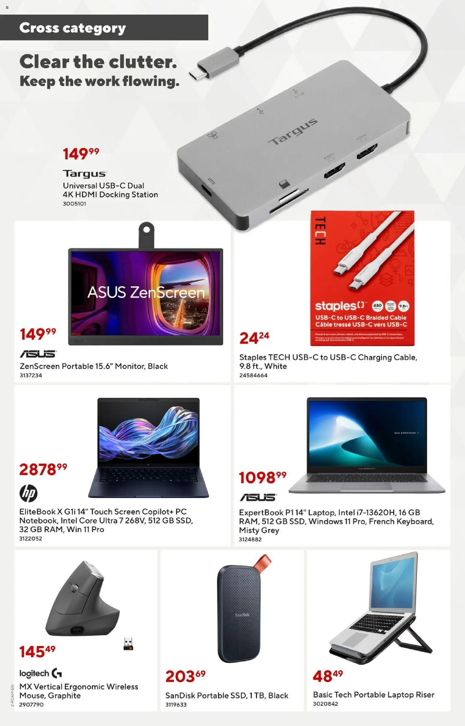 Staples flyer valid from 06.03.2026 | Page: 2 | Products: PC, Cable