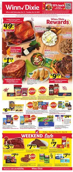 Preview of Winn Dixie weekly ads valid from 12.11.2025