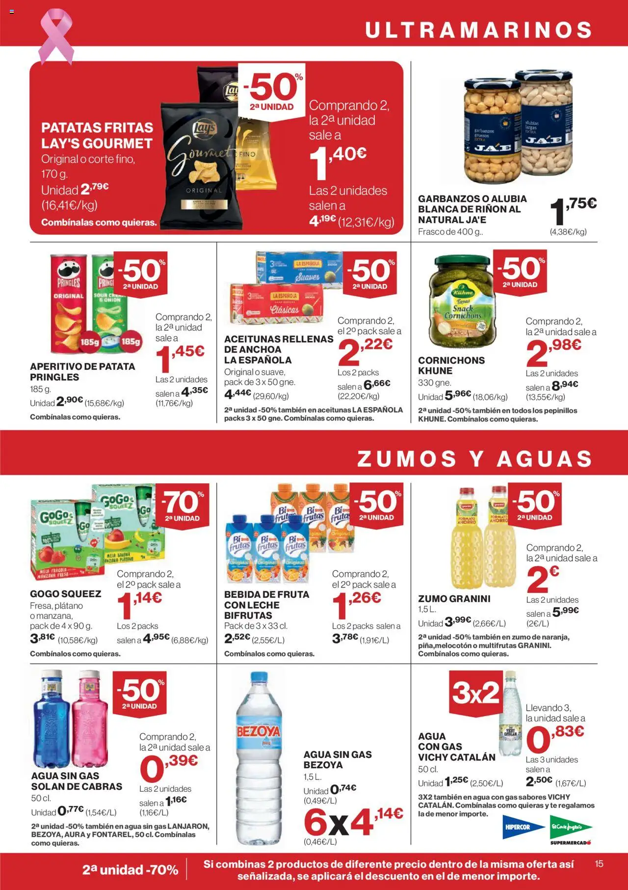 Nuevas ofertas de El Corte Inglés válidas en toda la República Mexicana desde el 09.10.2025. ¡Encuentra las mejores ofertas en El Corte - Catálogo Que necesitas hoy! | Página: 17 | Productos: Aceitunas, Garbanzos, Leche, Té