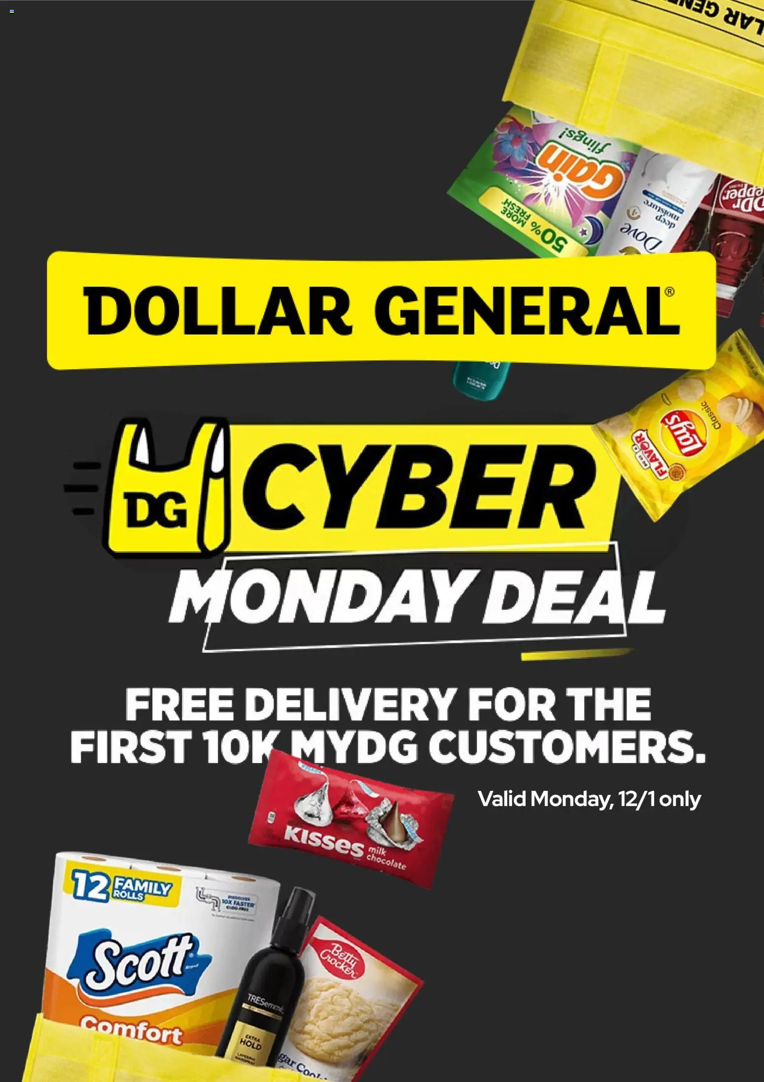 Dollar General Cyber Monday - valid from 01.12.2025 | Page: 1 | Products: Milk, Chocolate
