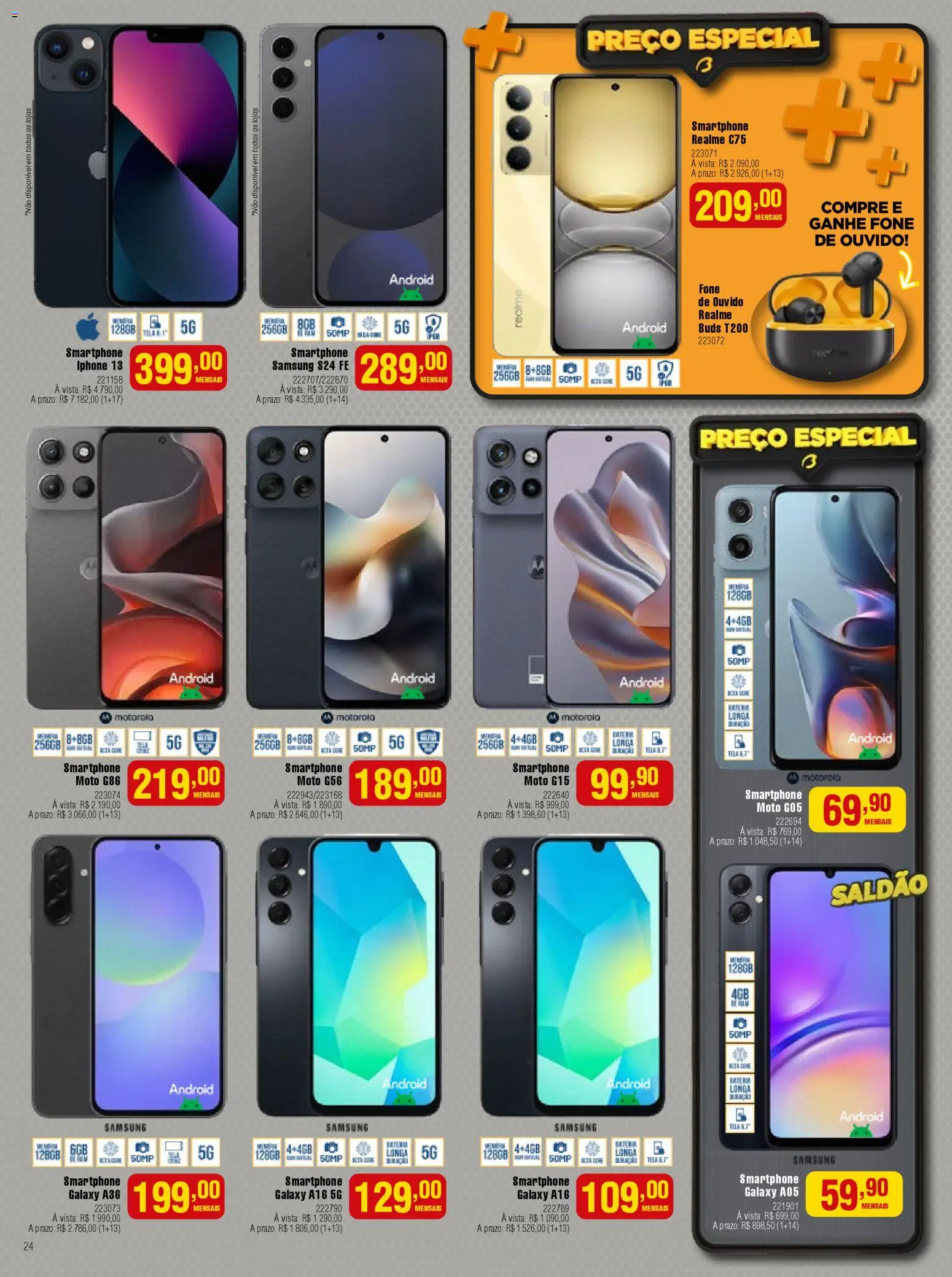 Berlanda Folheto - válido de 01.11.2025 | Página: 24 | Produtos: Iphone, Iphone 13, Smartphone, Fone de ouvido