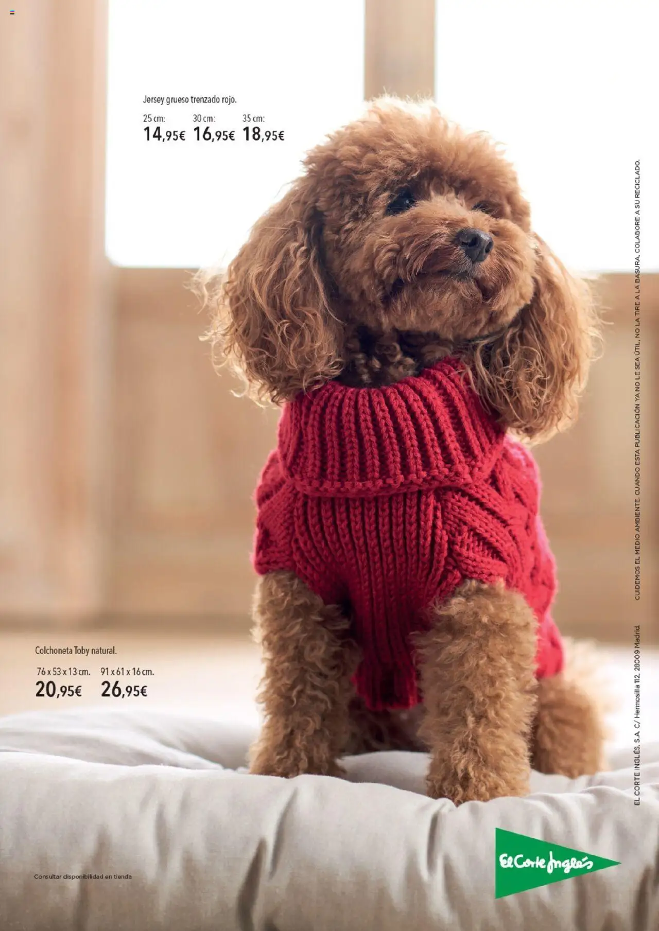 Nuevas ofertas de El Corte Inglés válidas en toda la República Mexicana desde el 01.10.2025. ¡Encuentra las mejores ofertas en El Corte Inglés - Catálogo Accesorios para tu mascota! | Página: 8 | Productos: Colchoneta