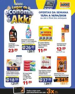 Akki Atacadista ofertas Lugar de economia - Pré-Visualização do folheto da loja Akki Atacadista, válido de 13.04.2026