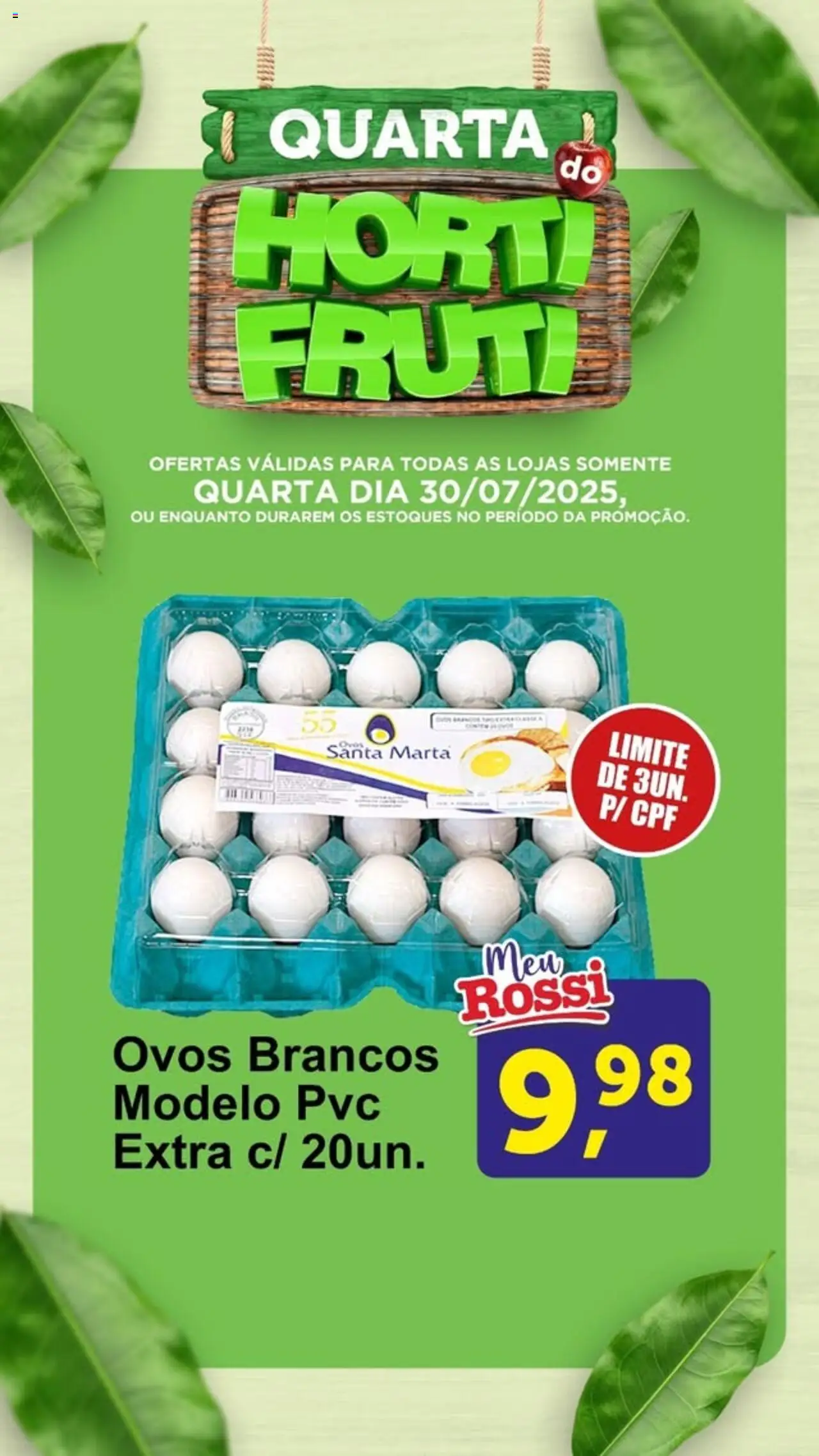 Rossi Supermercados Folheto - válido de 30.07.2025 | Página: 4 | Produtos: Ovos