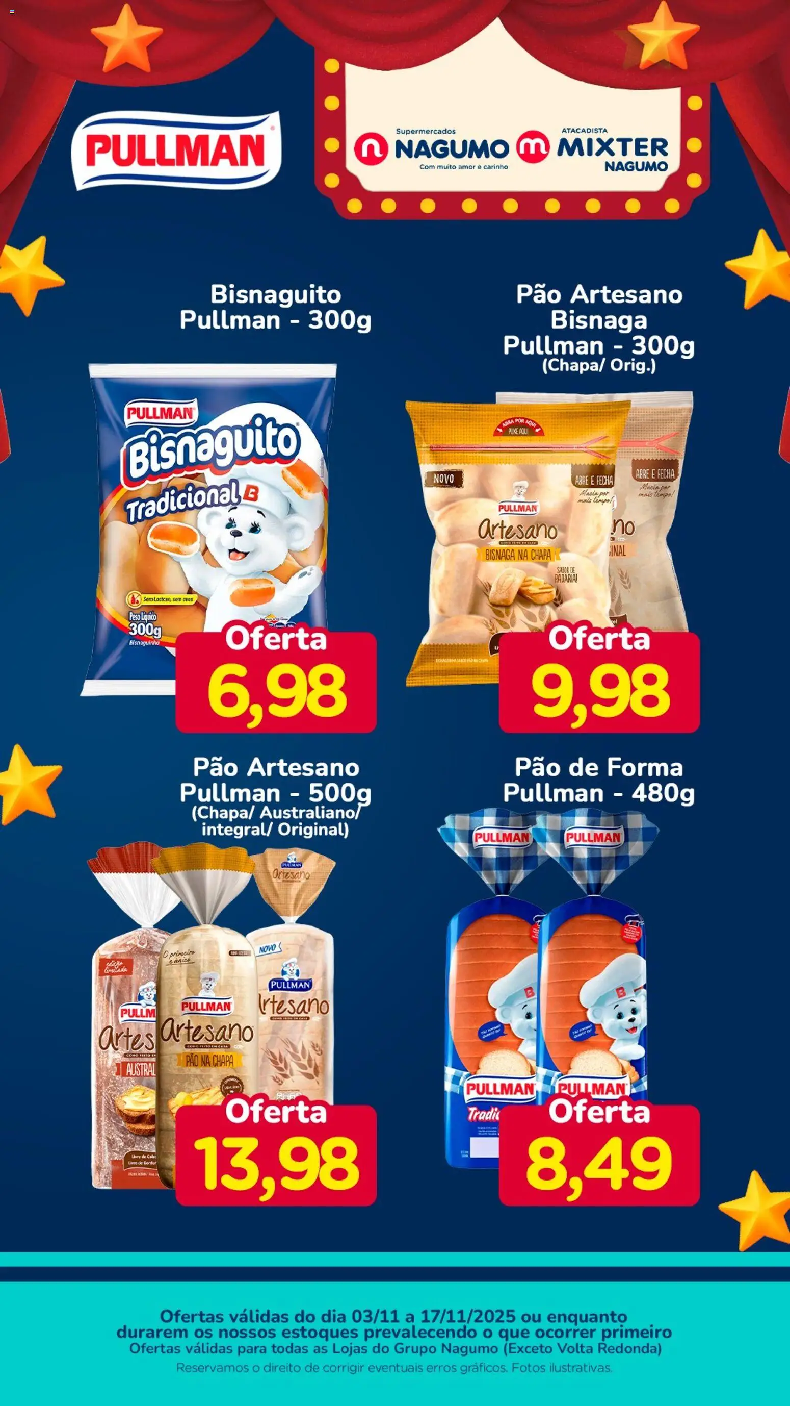 Nagumo Folheto - válido de 03.11.2025 | Página: 1 | Produtos: Pão, Pão de forma