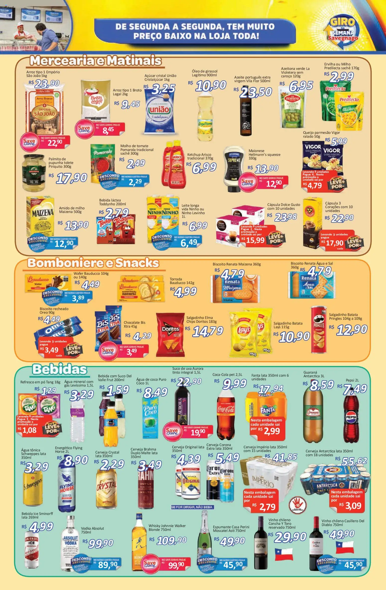 Savegnago Folheto - válido de 09.04.2026 | Página: 3 | Produtos: Pó, Biscoito, Cerveja, Açúcar