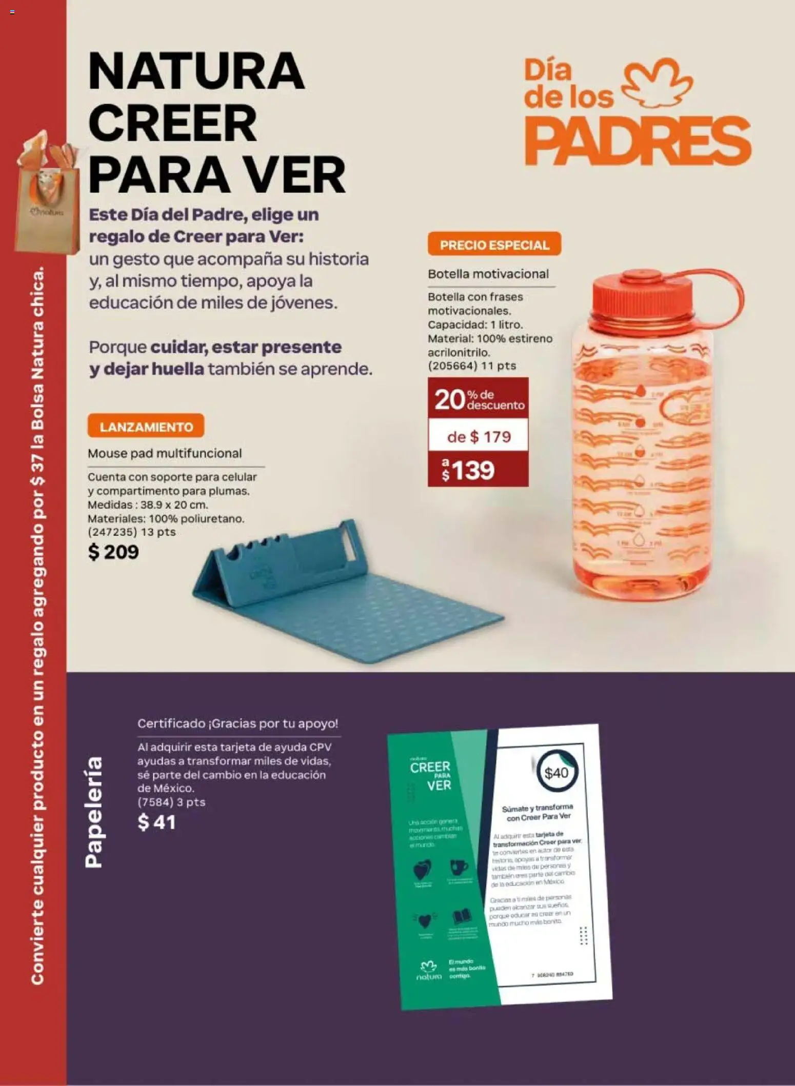 Nuevas ofertas de Natura válidas en toda la República Mexicana desde el 08.05.2026. ¡Encuentra las mejores ofertas en Natura campaña 8 2026! | Página: 158 | Productos: Bolsa, Mouse, Botella