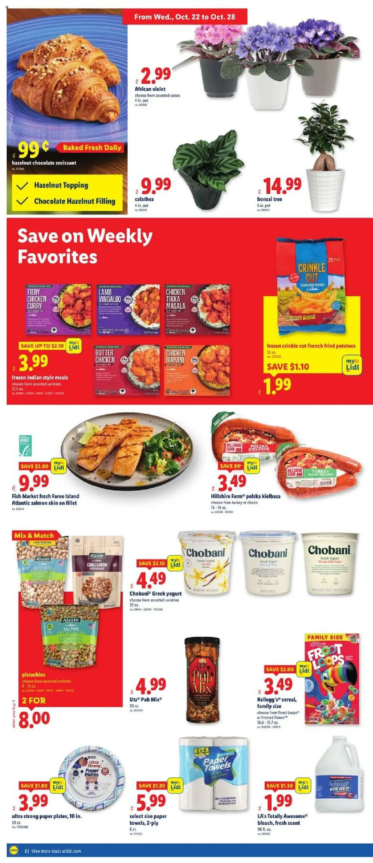 Lidl Weekly Ad - NY - valid from 22.10.2025 | Page: 2 | Products: Butter, Yogurt, Chocolate, Potatoes