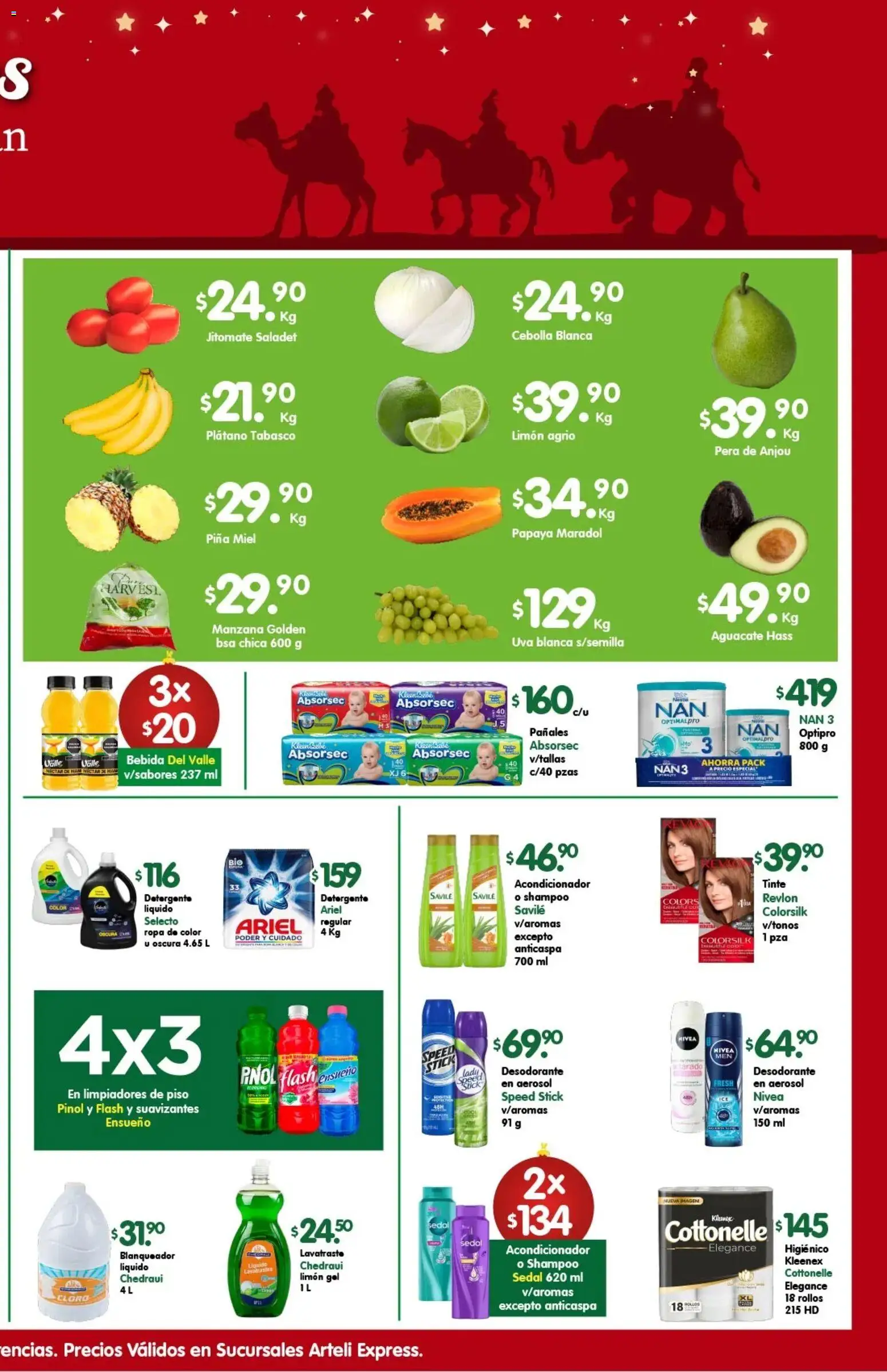 Nuevas ofertas de Arteli válidas en toda la República Mexicana desde el 05.01.2026. ¡Encuentra las mejores ofertas en Arteli folleto Express! | Página: 2 | Productos: Limón, Uva, Piña, Cloro