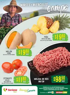 Vista previa de Soriana - Martes y Miércoles del Campo Súper: BCS, Son y Sin, nuevo folleto de la tienda, válido en México a partir del 23.09.2025