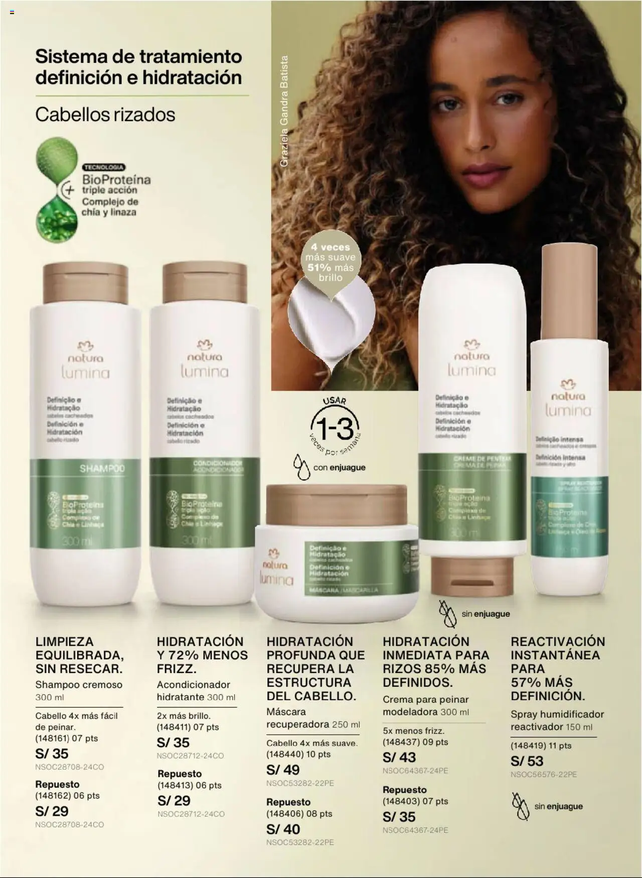 Catálogo Natura válido desde 22.07.2025 | Página: 146 | Productos: Máscara, Shampoo, Acondicionador, Crema