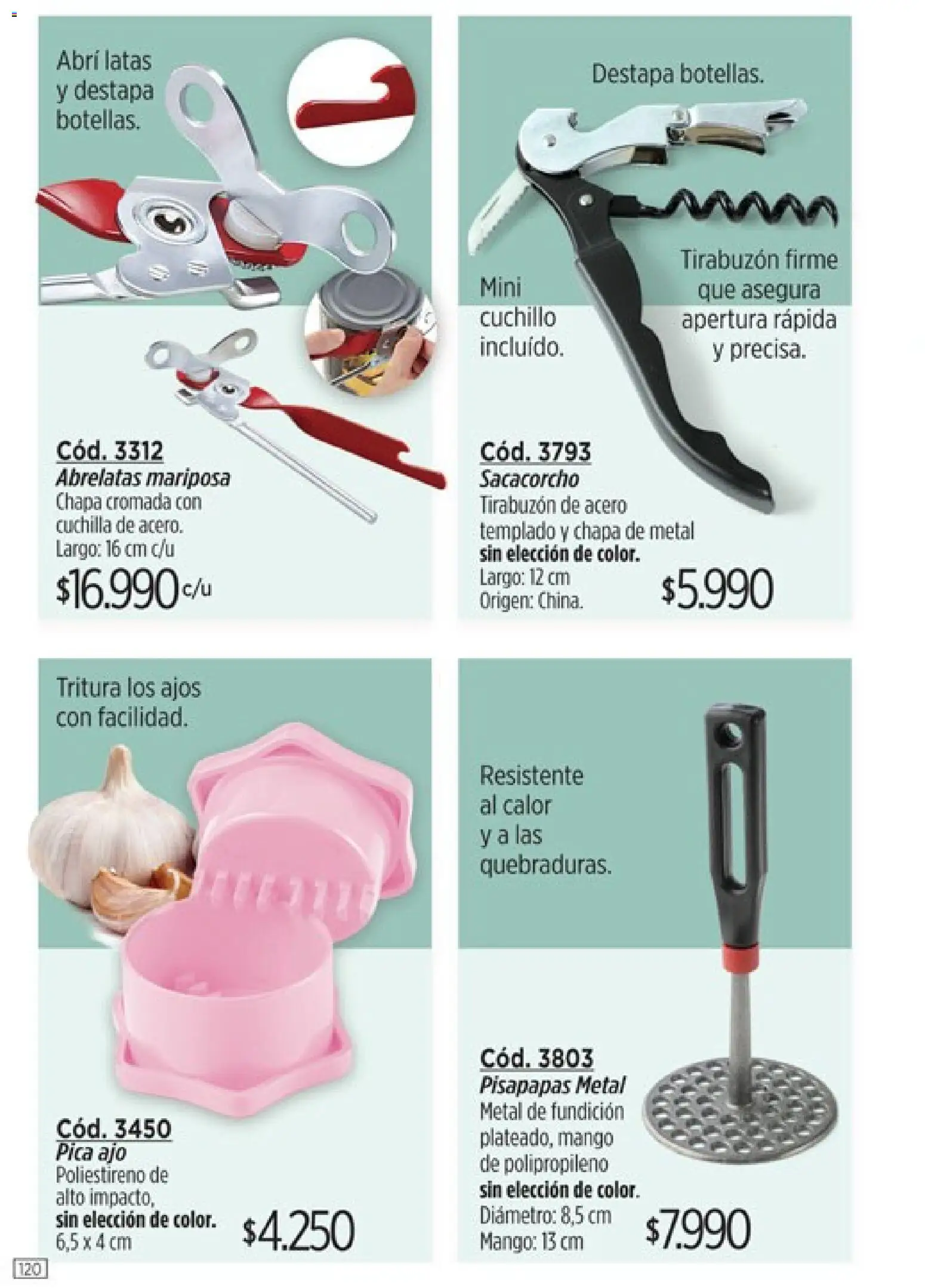 Catálogo Amodil Campaña 3 │ válido desde el 01.03.2026 | Página: 120 | Productos: Chapa, Cuchillo, Ajo, Mango