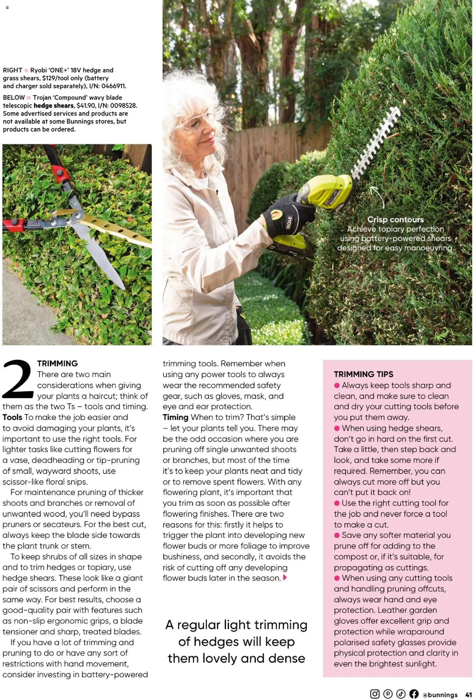Bunnings Warehouse catalogue - valid from 01.01.2026 | Page: 41 | Products: Floral, Plant, Scissors, Compost