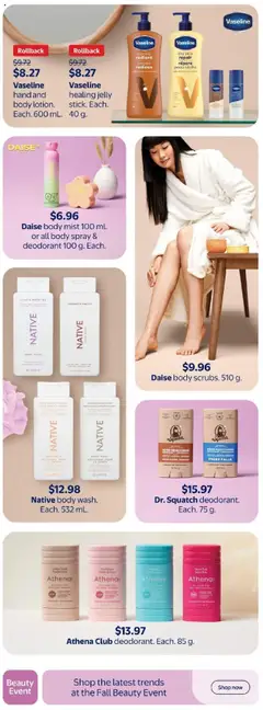 Preview of Walmart - Cozy up for fall! from shop Walmart valid from 25.09.2025 | Page: 14 | Products: Tea, Body wash, Deodorant