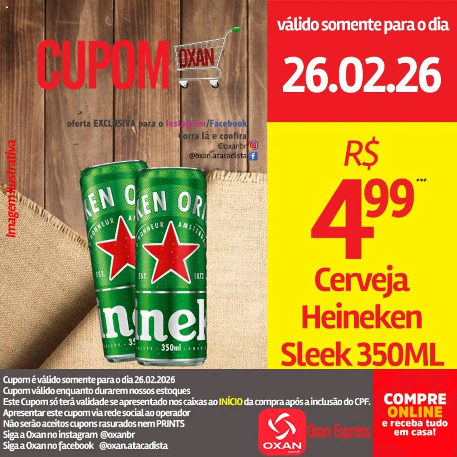 Oxan Atacadista Folheto - válido de 26.02.2026 | Página: 12 | Produtos: Cerveja, Heineken