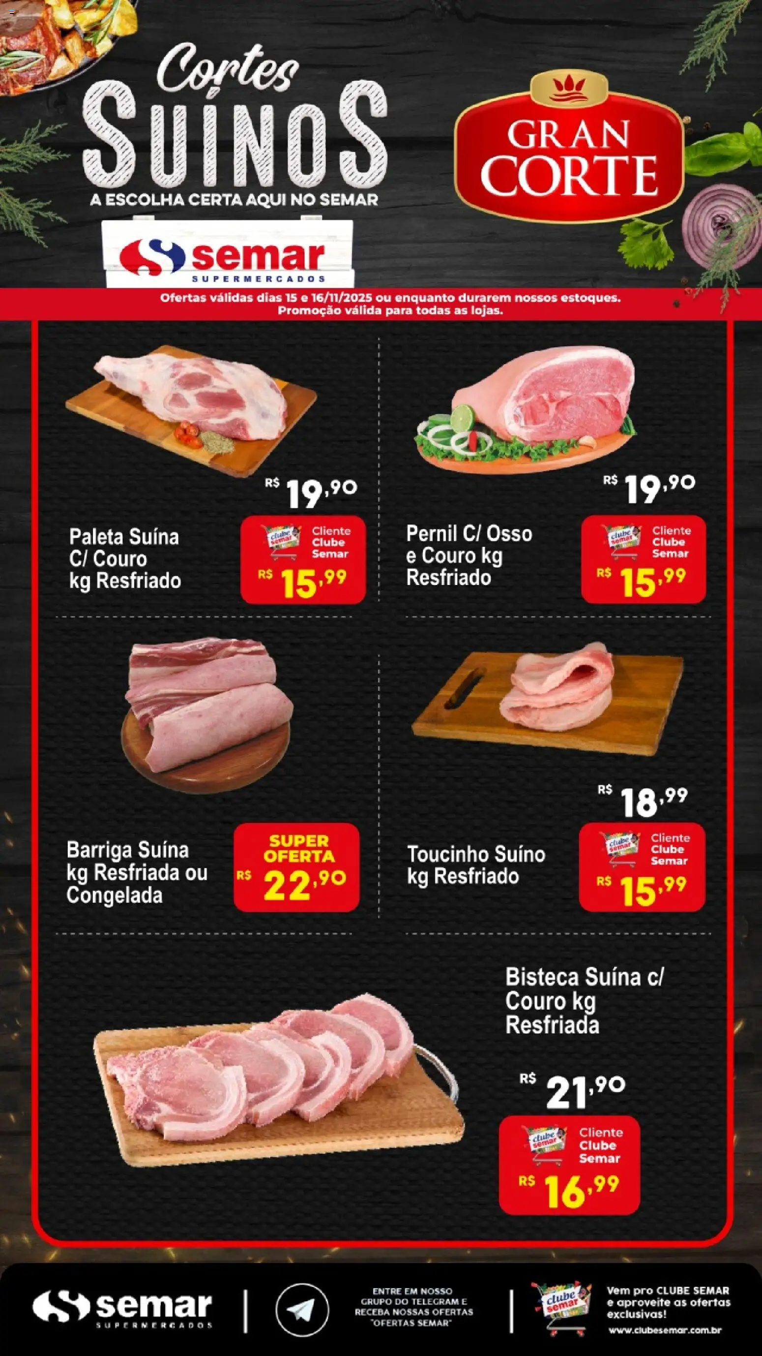 Semar Supermercado Folheto - válido de 15.11.2025 | Página: 1 | Produtos: Pernil