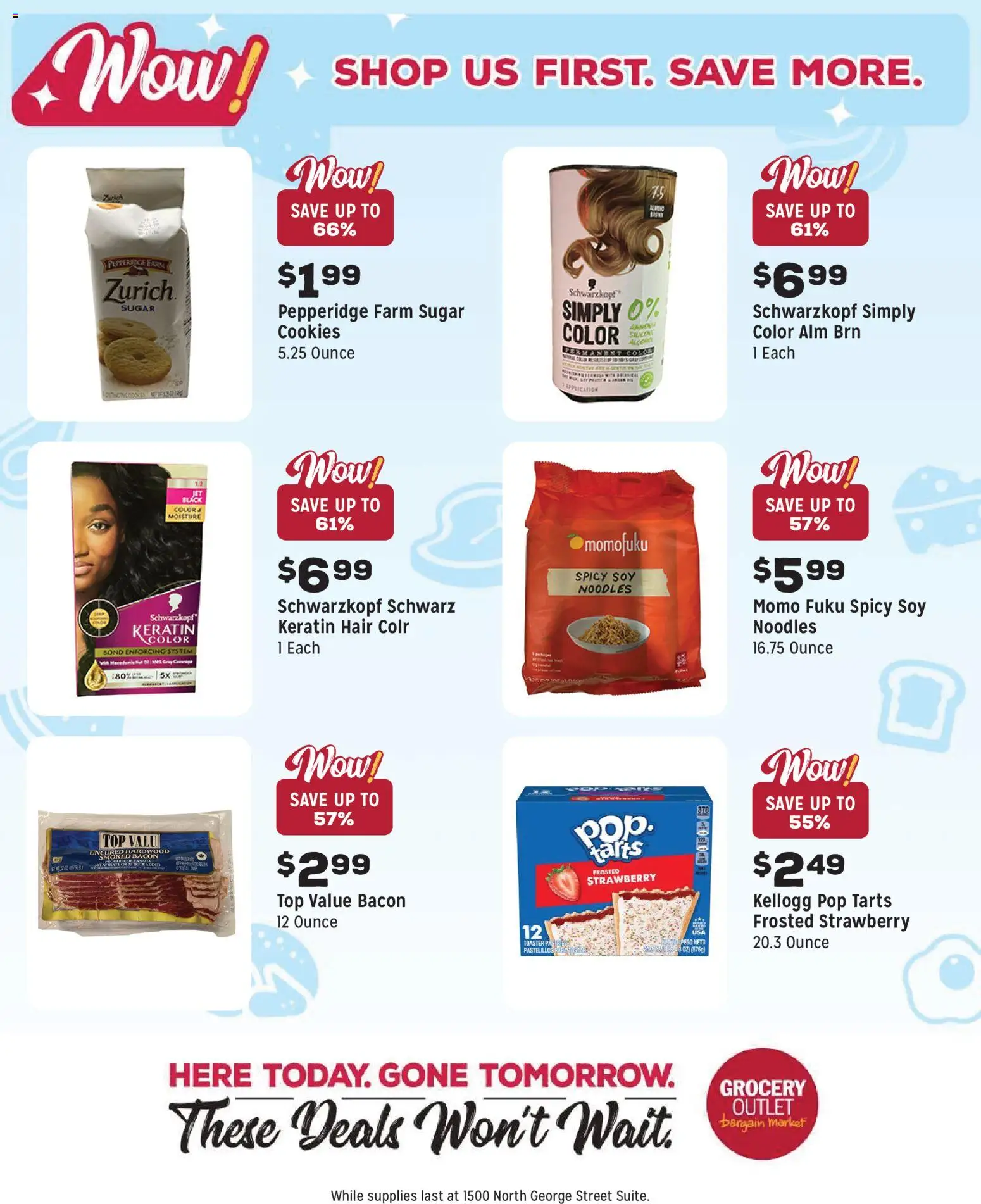 Grocery Outlet Weekly Ad - PA - valid from 11.02.2026 | Page: 9 | Products: Toaster, Noodles, Cookies, Sugar