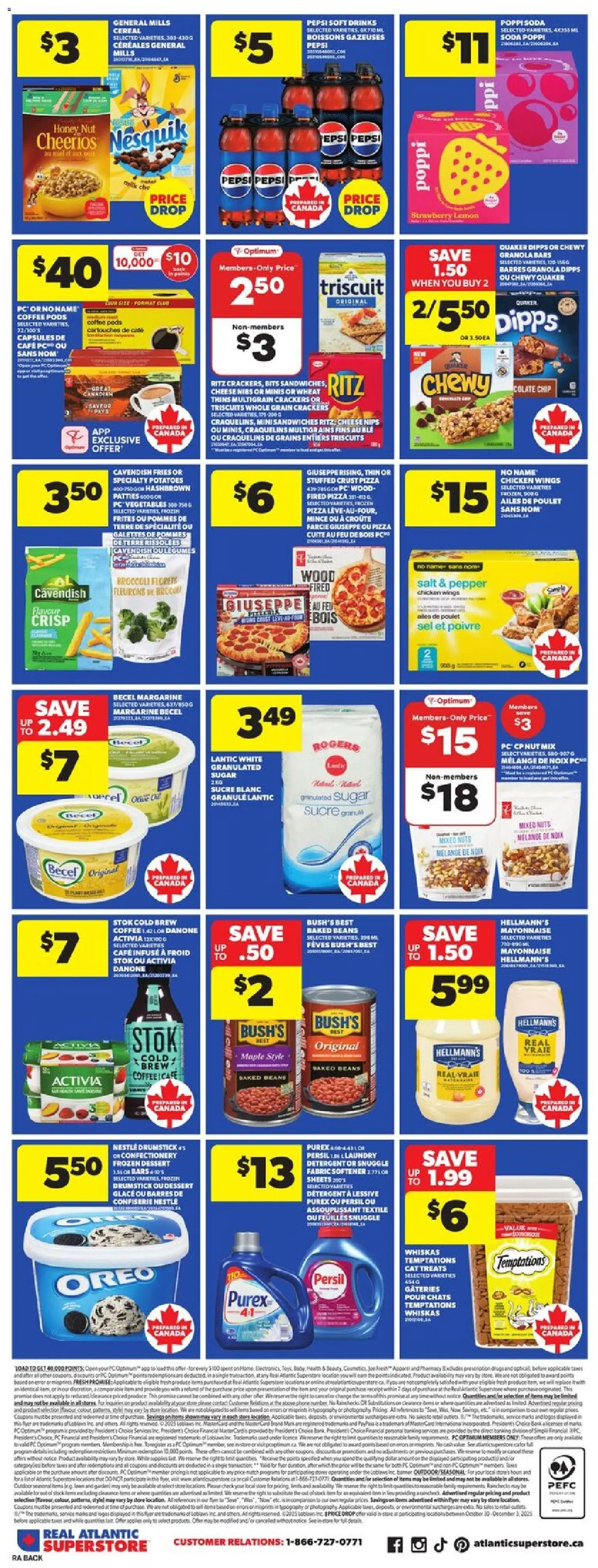 Atlantic Superstore flyer valid from 27.11.2025 | Page: 4 | Products: Chicken wings, Phone, PC, Detergent