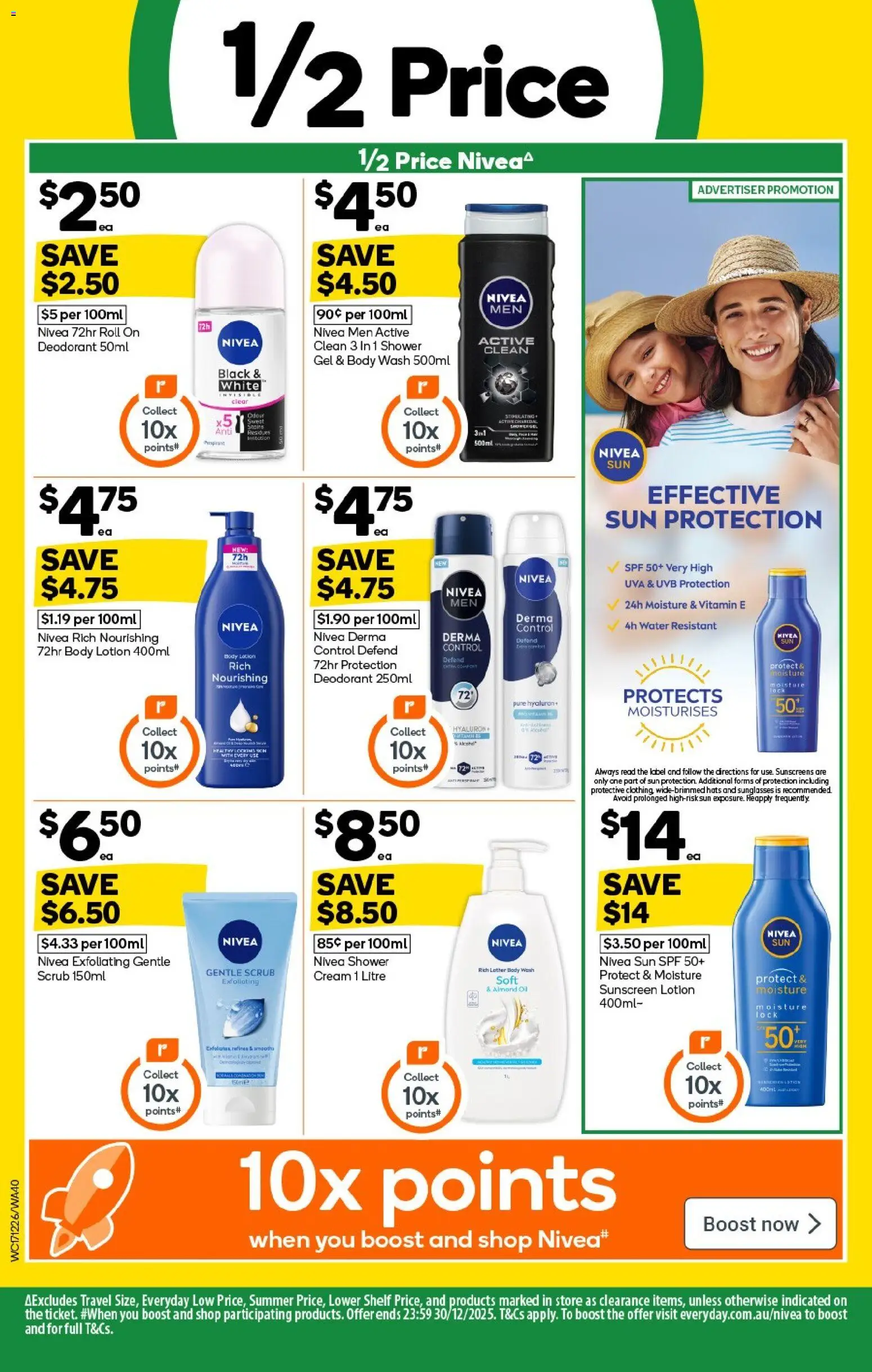 Woolworths catalogue - valid from 17.12.2025 | Page: 40 | Products: Scrub, Lotion, Deodorant, Sun protection