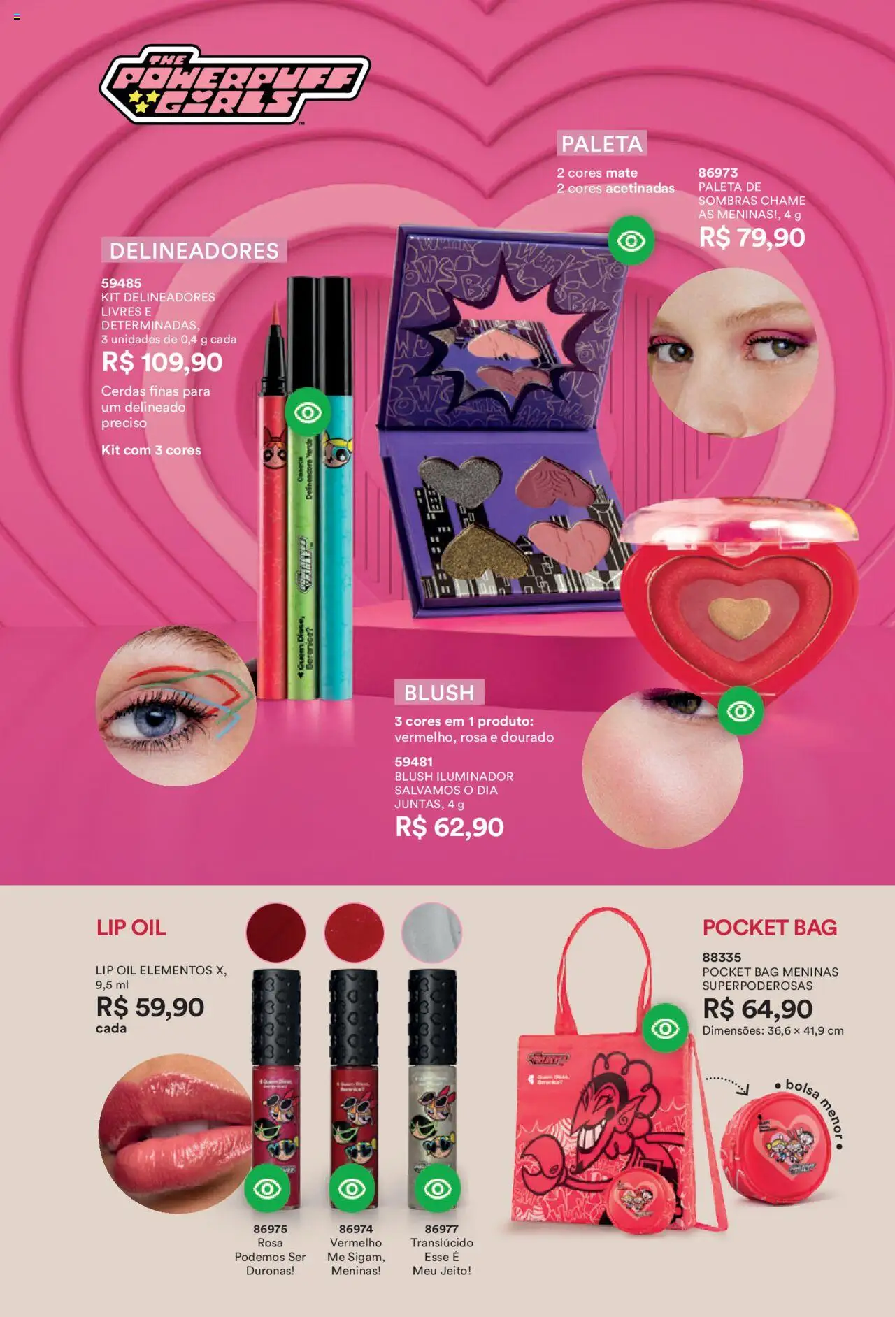 O Boticário Folheto - válido de 11.08.2025 | Página: 103 | Produtos: Blush, Iluminador, Bolsa