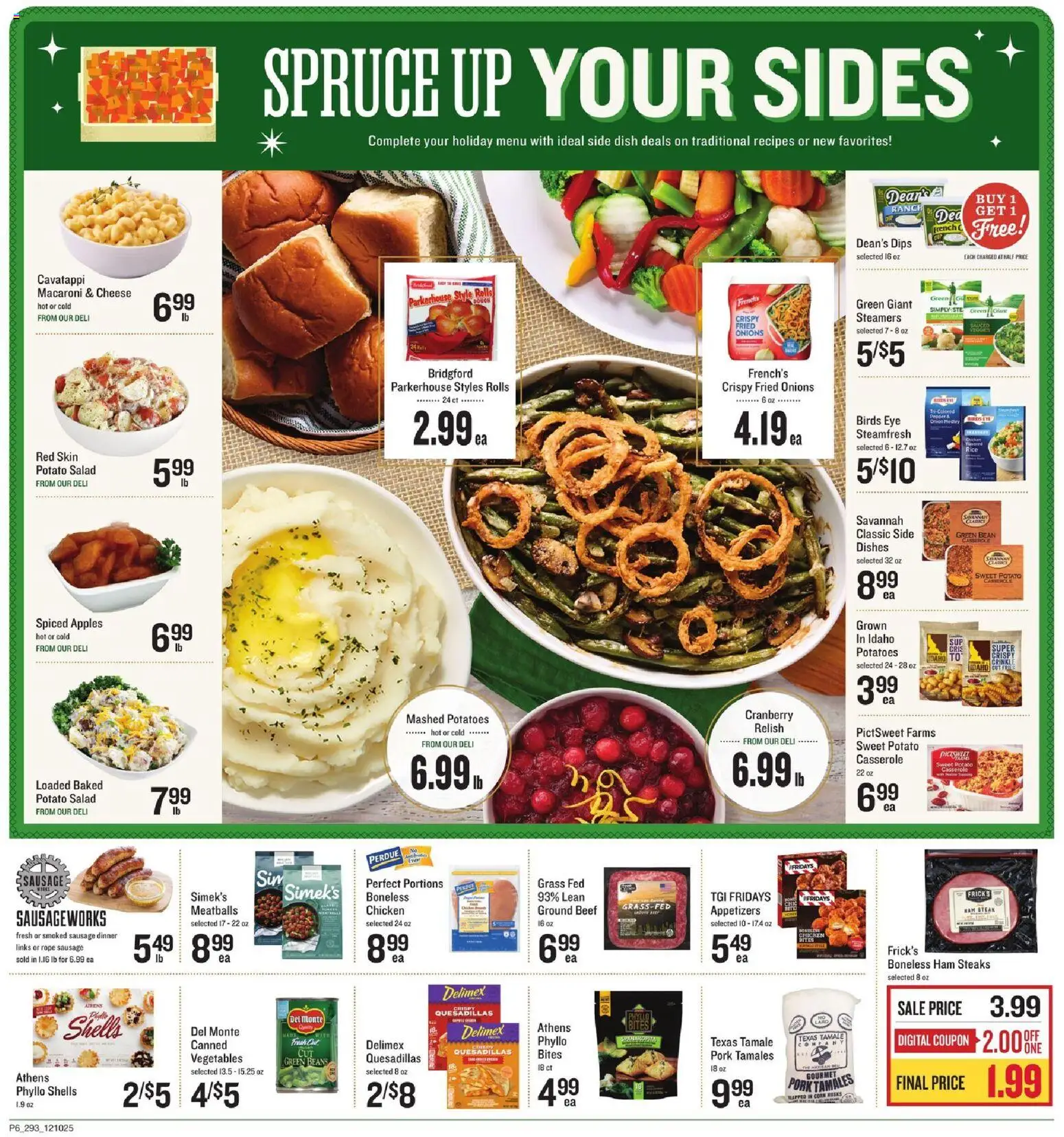 Lowes Foods Weekly Ad - SC - valid from 10.12.2025 | Page: 6 | Products: Ham, Pork, Rice, Vegetables