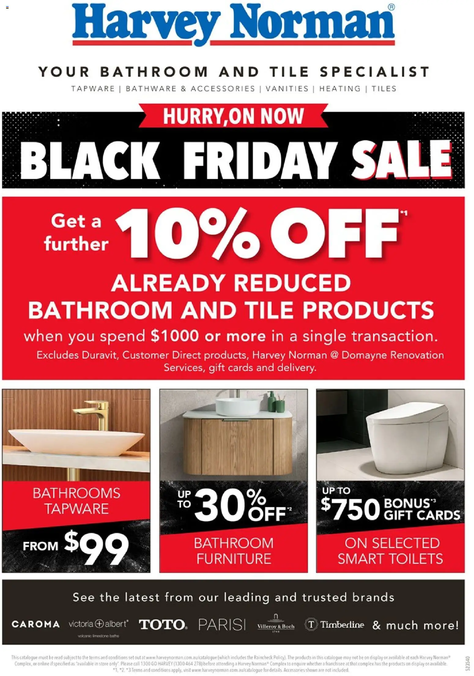 Harvey Norman catalogue - valid from 13.11.2025 | Page: 1 | Products: Accessories, Bathroom