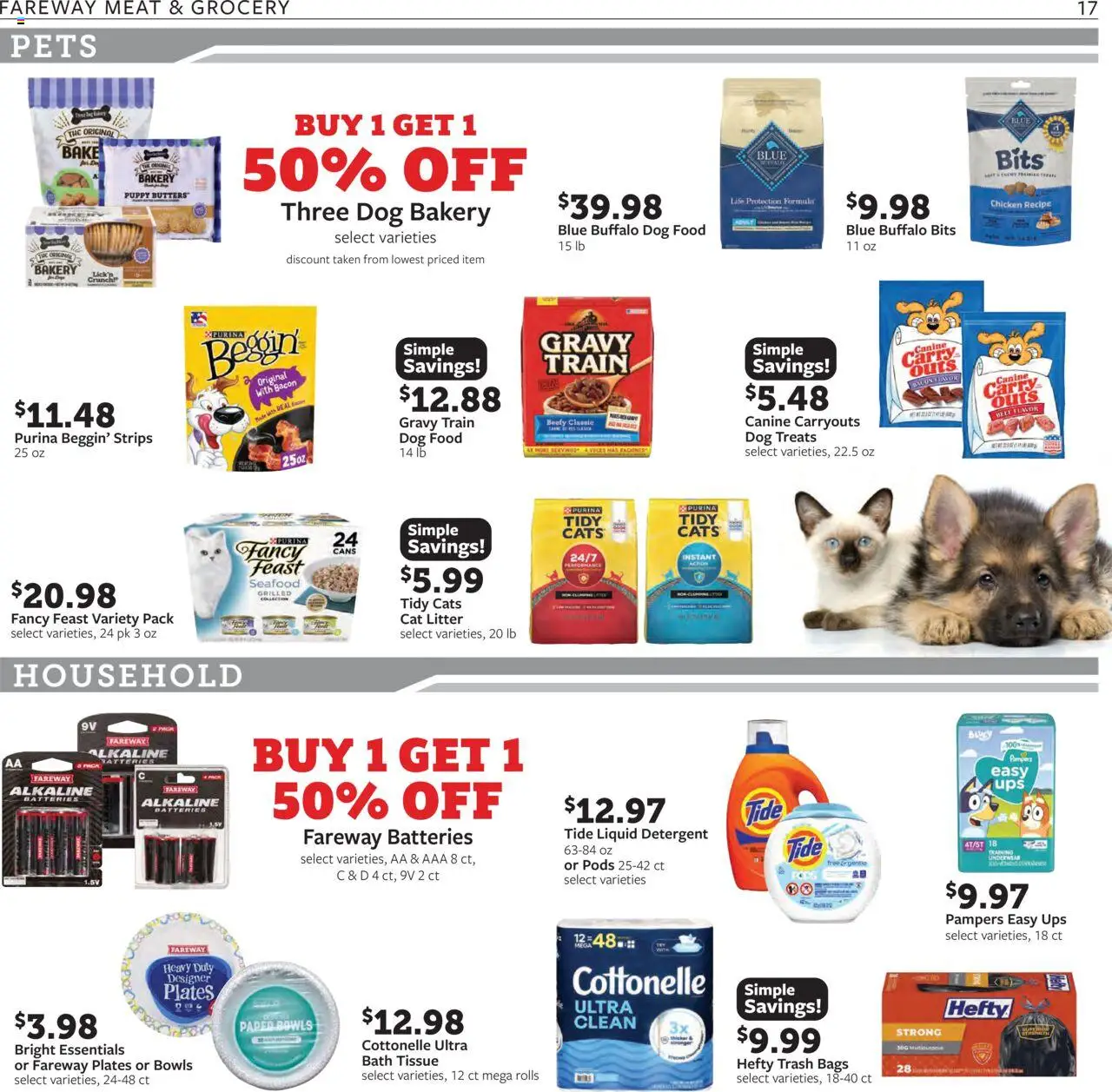 Fareway Weekly Ad - valid from 15.09.2025 | Page: 17 | Products: Bakery, Dog Food, Underwear, Seafood