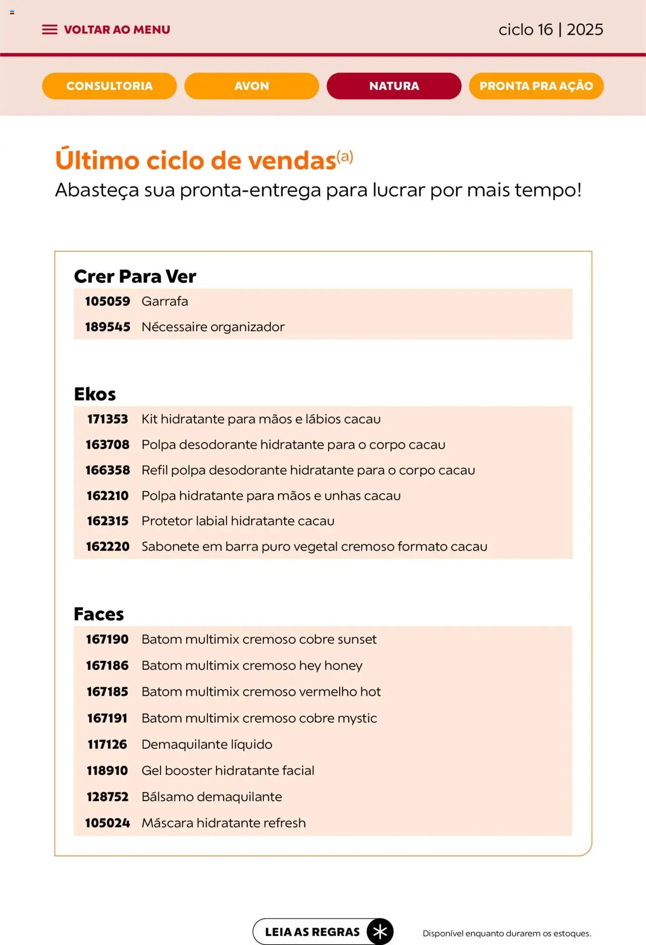 Avon Folheto - válido de 26.09.2025 | Página: 95 | Produtos: Necessaire, Demaquilante, Sabonete, Protetor labial