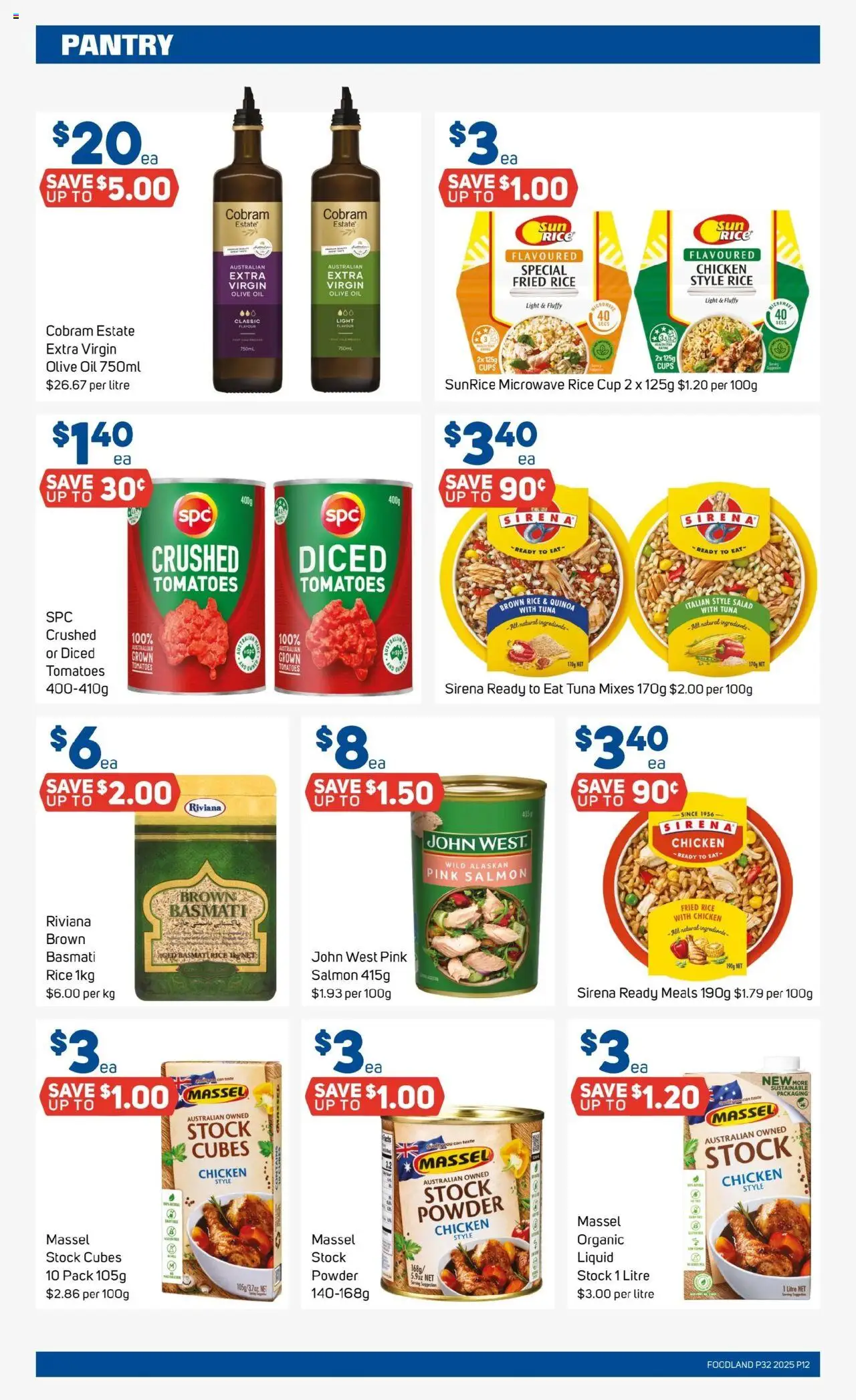 Foodland catalogue - valid from 06.08.2025 | Page: 12 | Products: Chicken, Olive oil, Salad, Tuna
