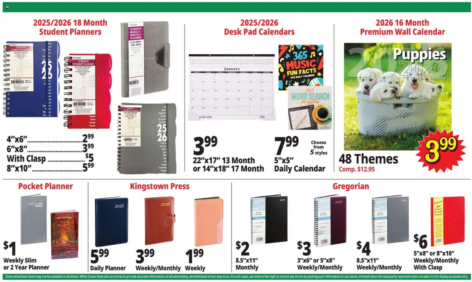 Ocean State Job Lot Weekly Ad - valid from 18.12.2025 | Page: 29 | Products: Press, Desk
