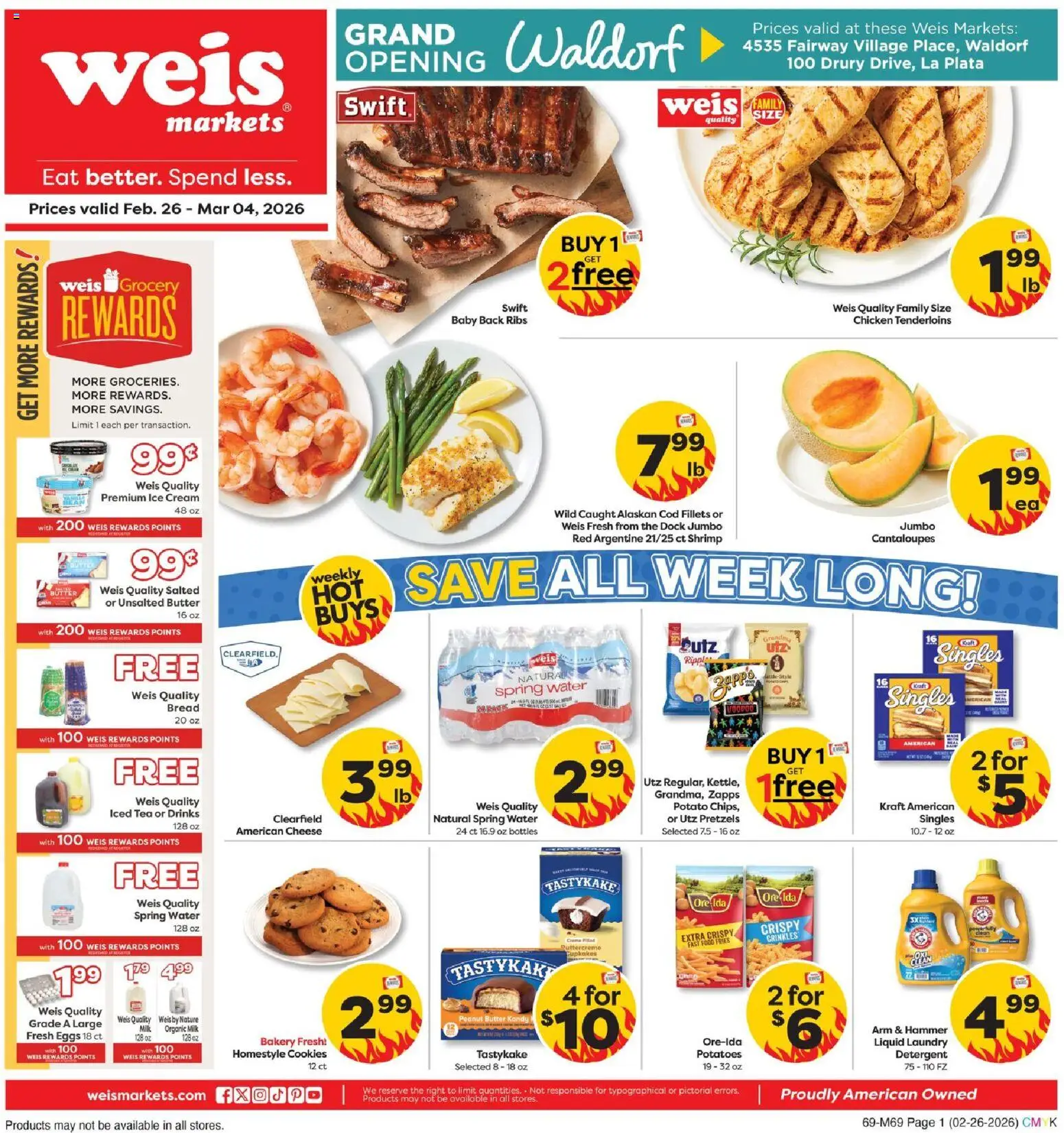 Weis Grand Opening Waldorf - valid from 26.02.2026 | Page: 5 | Products: Bakery, Butter, Cream, Potatoes