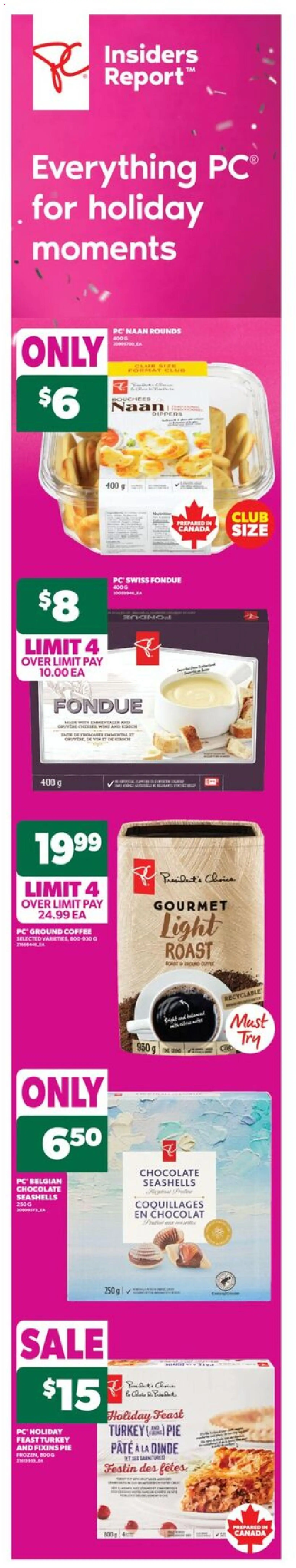 Real Canadian Superstore flyer valid from 20.11.2025 | Page: 1 | Products: PC, Turkey, Coffee, Chocolate