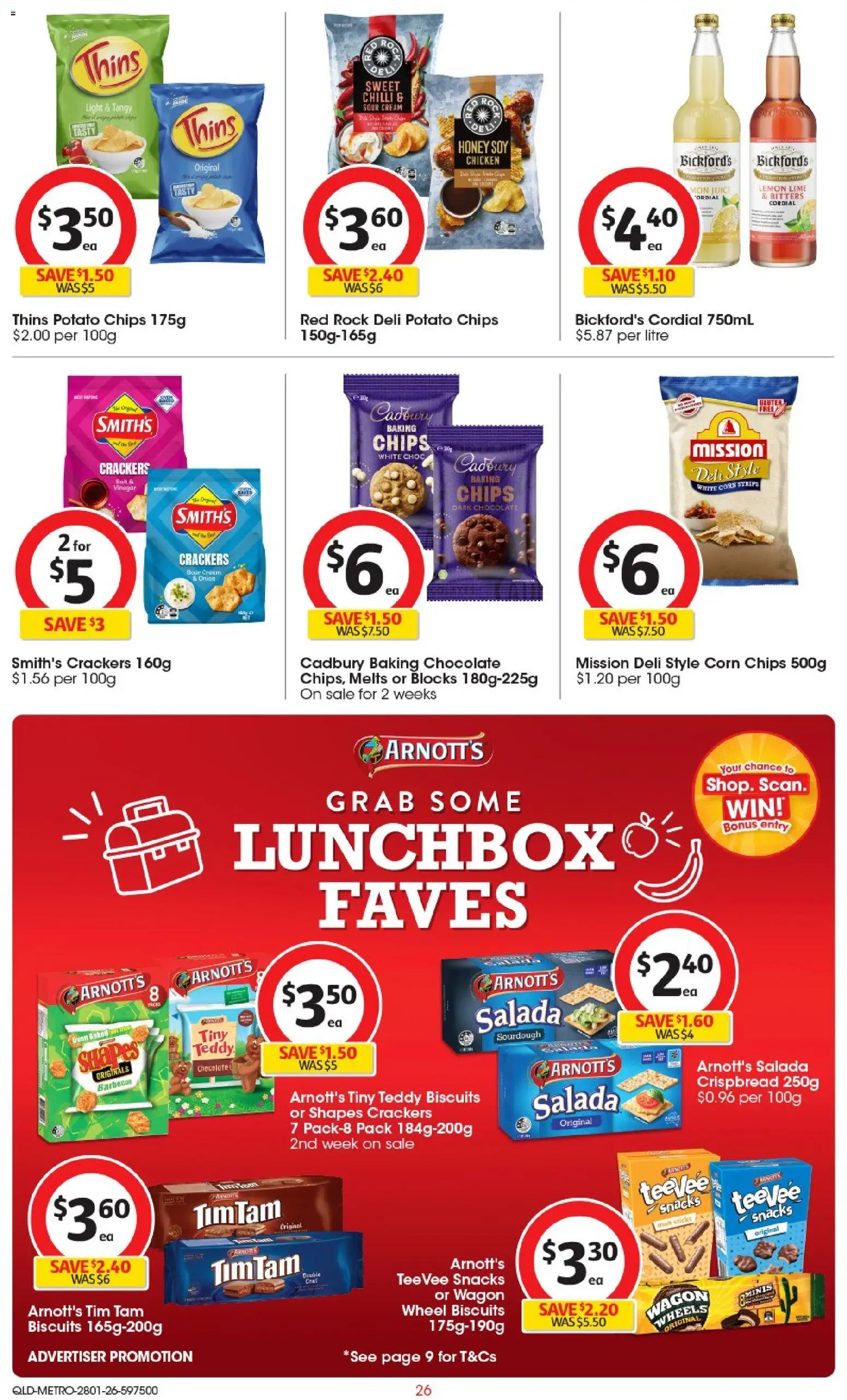 Coles catalogue - valid from 28.01.2026 | Page: 27 | Products: Crackers, Chicken, Sour cream, Lemon