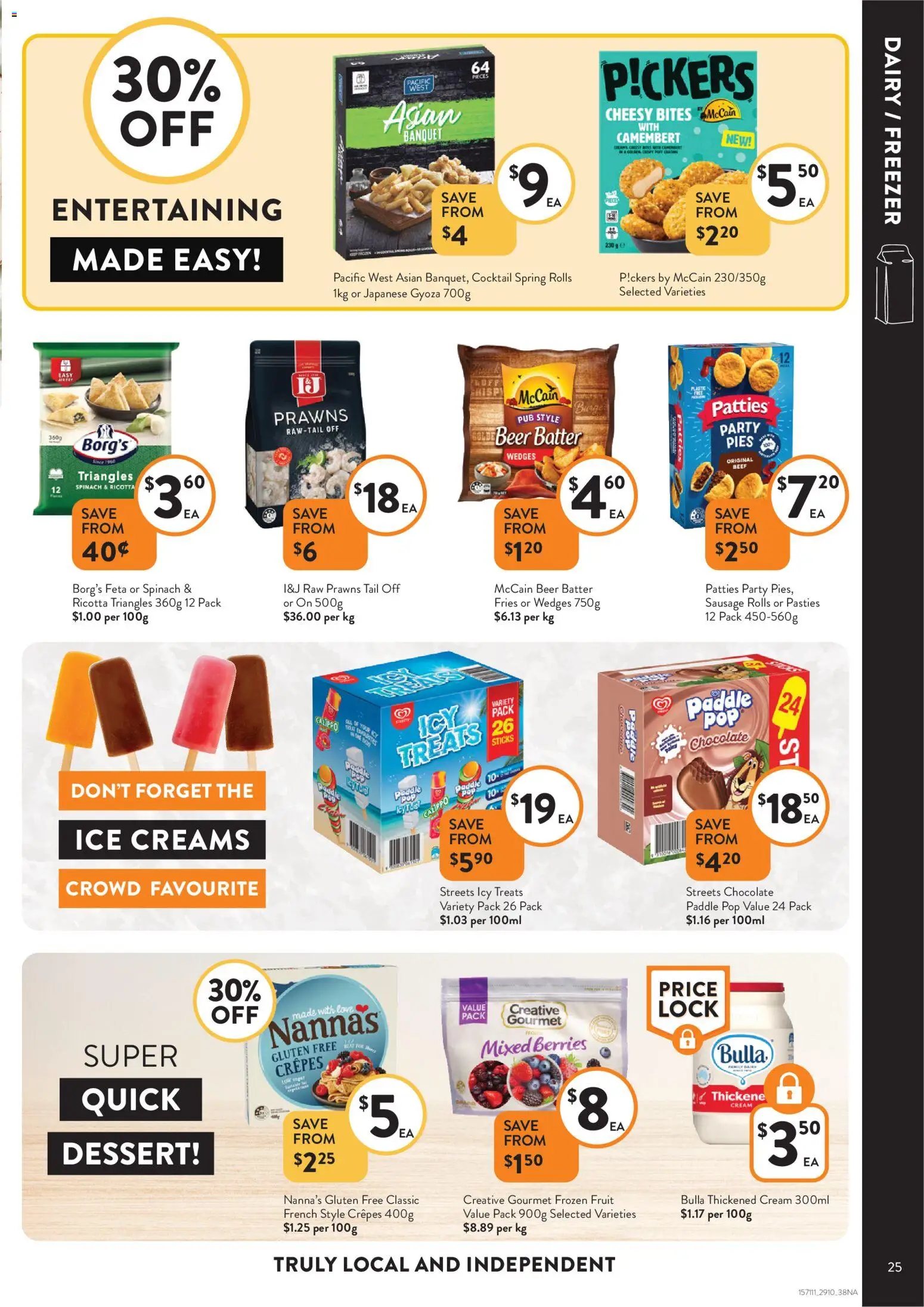 Foodworks catalogue - valid from 29.10.2025 | Page: 25 | Products: Beer, Prawns, Cream, Spinach