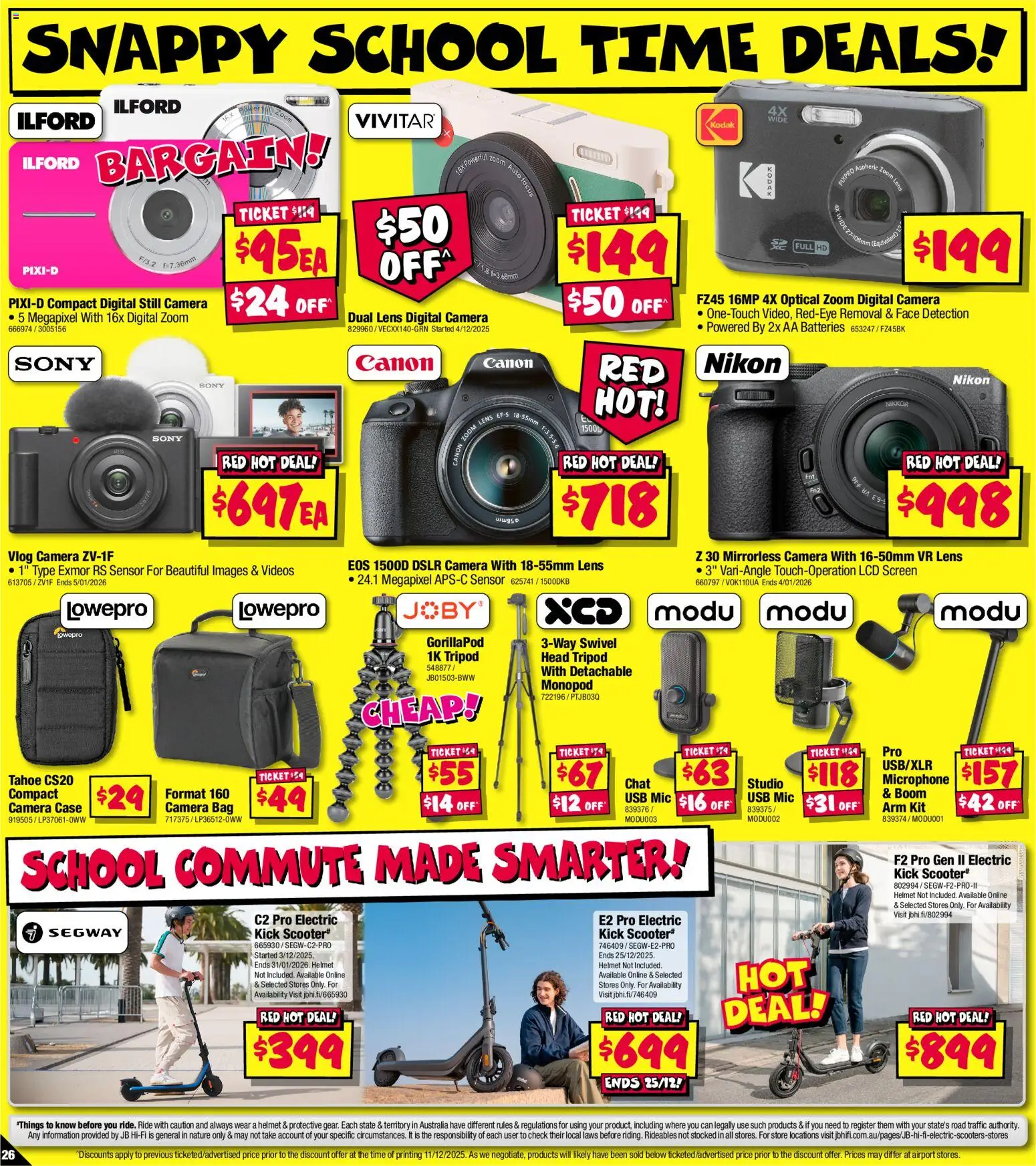JB Hi-Fi catalogue - valid from 18.12.2025 | Page: 26 | Products: Batteries, Digital, Camera, Microphone