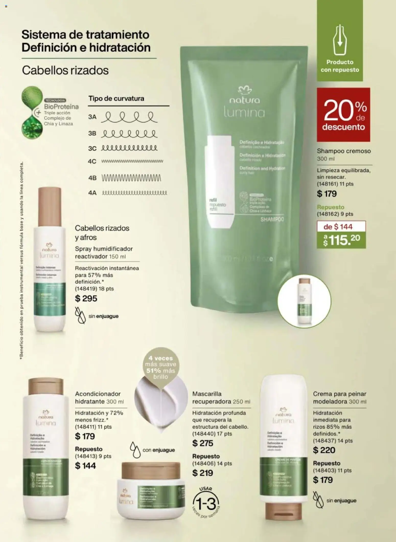 Nuevas ofertas de Natura válidas en toda la República Mexicana desde el 30.01.2026. ¡Encuentra las mejores ofertas en Natura campaña 3 2026! | Página: 133 | Productos: Crema, Humidificador, Mascarilla, Acondicionador