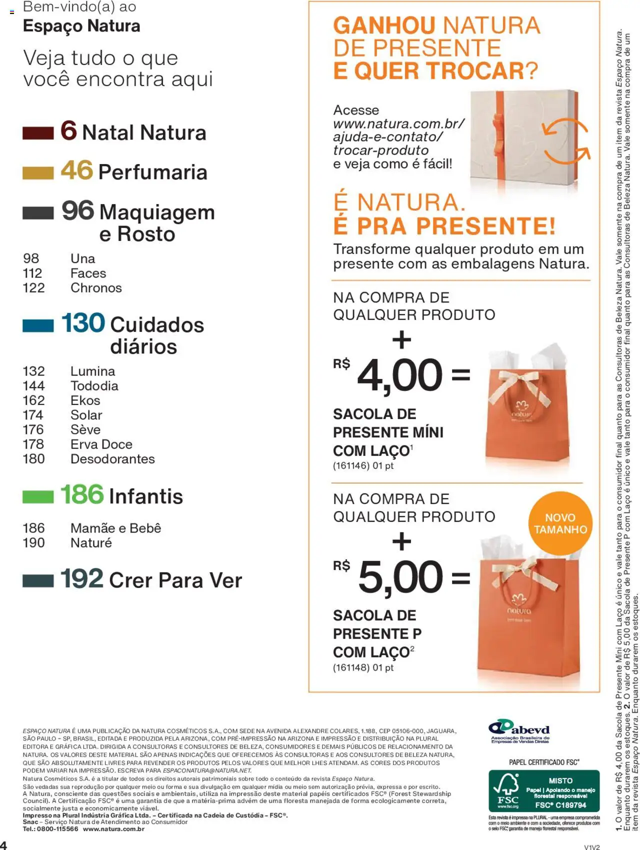 Natura Folheto - válido de 01.10.2025 | Página: 4 | Produtos: Maquiagem, Revista