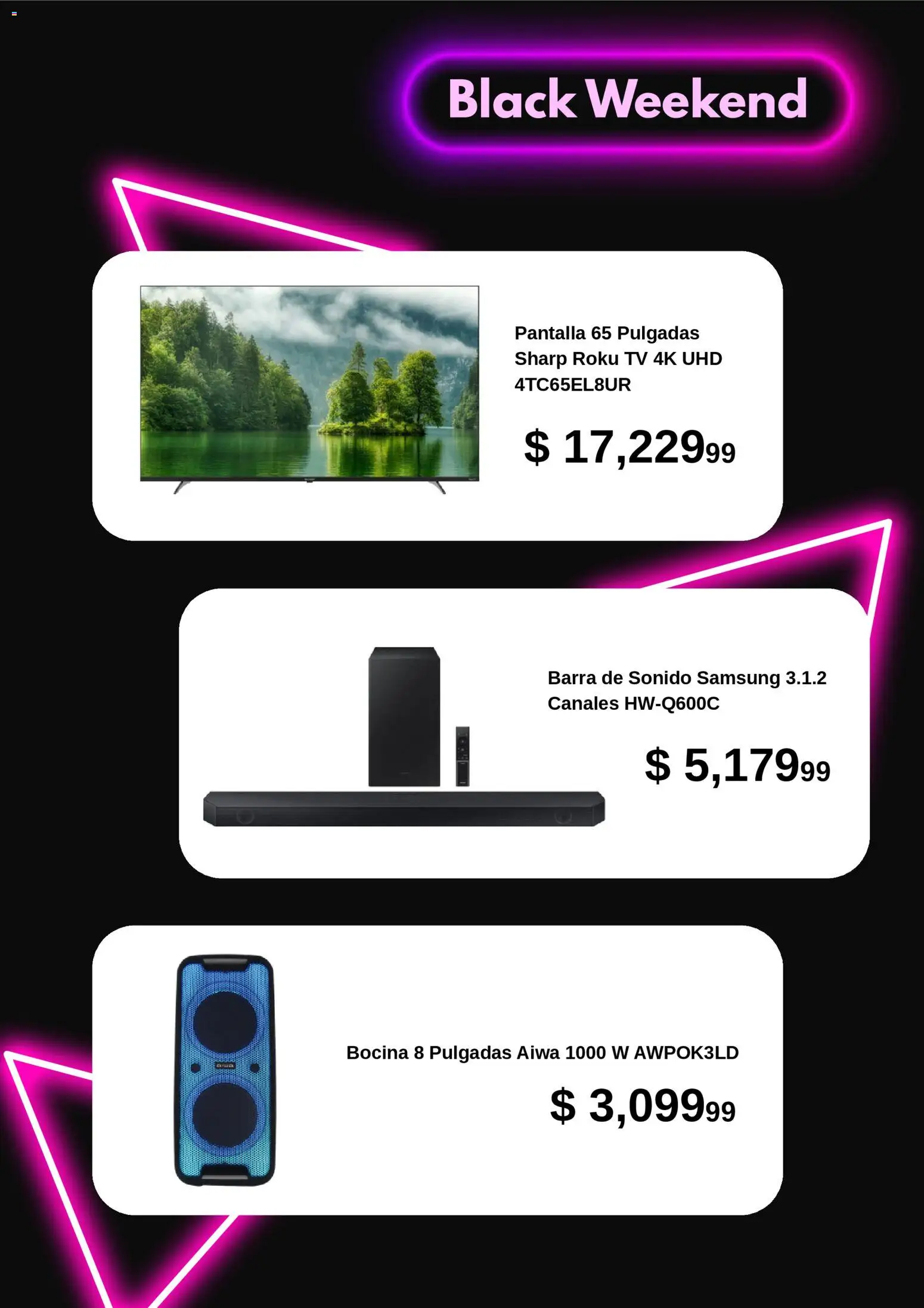 Nuevas ofertas de Waldo's válidas en toda la República Mexicana desde el 28.11.2025. ¡Encuentra las mejores ofertas en Waldo's Black Friday! | Página: 3 | Productos: Bocina, Barra