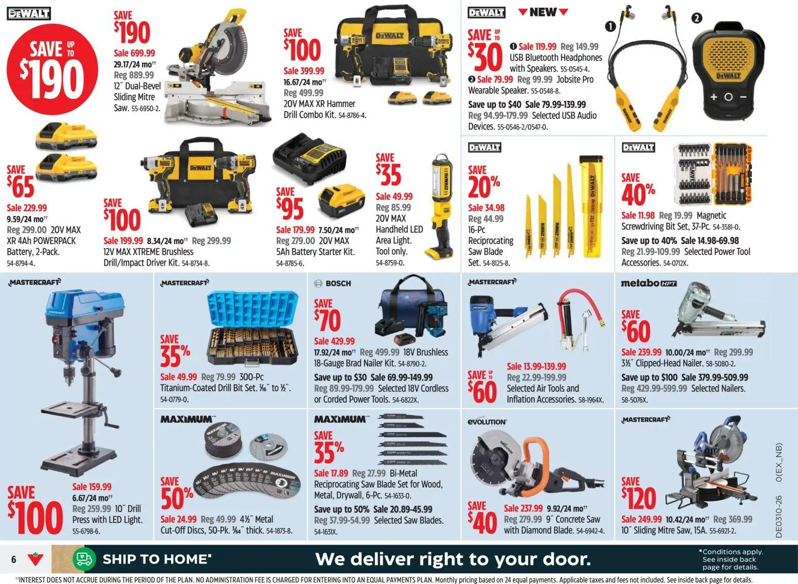 Canadian Tire flyer valid from 05.03.2026 | Page: 6 | Products: Audio, Headphones, Battery