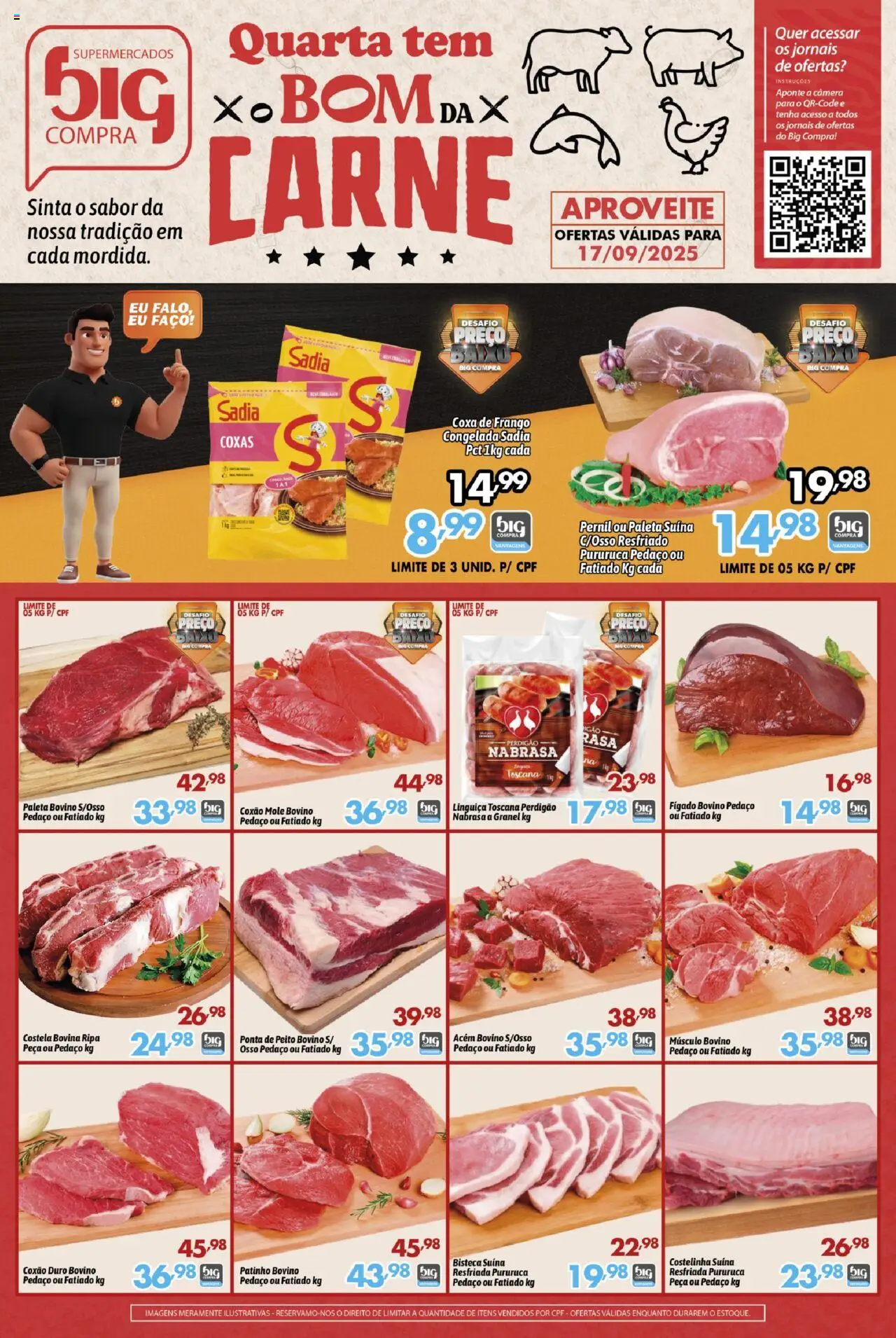 Big Compra Folheto - válido de 17.09.2025 | Página: 1 | Produtos: Acém, Coxa de frango, Frango, Câmera