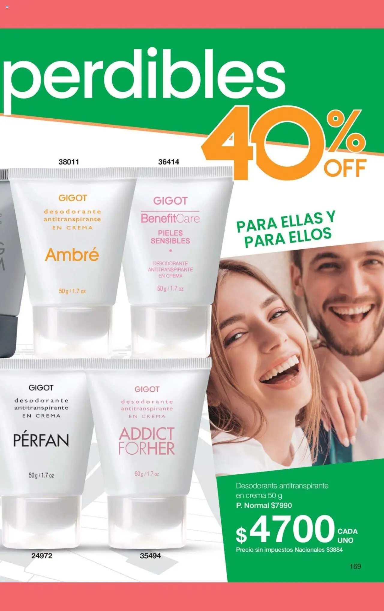 Gigot catálogo │ válido desde el 01.10.2025 | Página: 175 | Productos: Desodorante, Antitranspirante, Crema