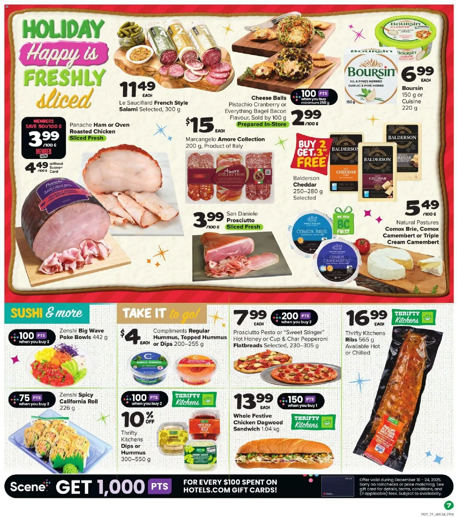 Thrifty Foods flyer valid from 18.12.2025 | Page: 8 | Products: Oven, Ham, Chicken, Pork