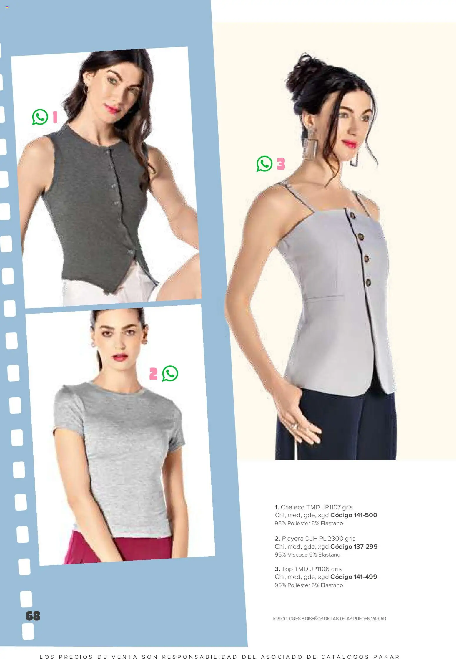 Nuevas ofertas de SC Pakar válidas en toda la República Mexicana desde el 30.01.2026. ¡Encuentra las mejores ofertas en SC Pakar catálogo Ropa! | Página: 68 | Productos: Chaleco, Playera, Top