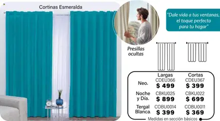 Vista previa de Colchas Concord - Catálogo, nuevo folleto de la tienda, válido en México a partir del 01.08.2025 | Página: 801 | Productos: Cortinas