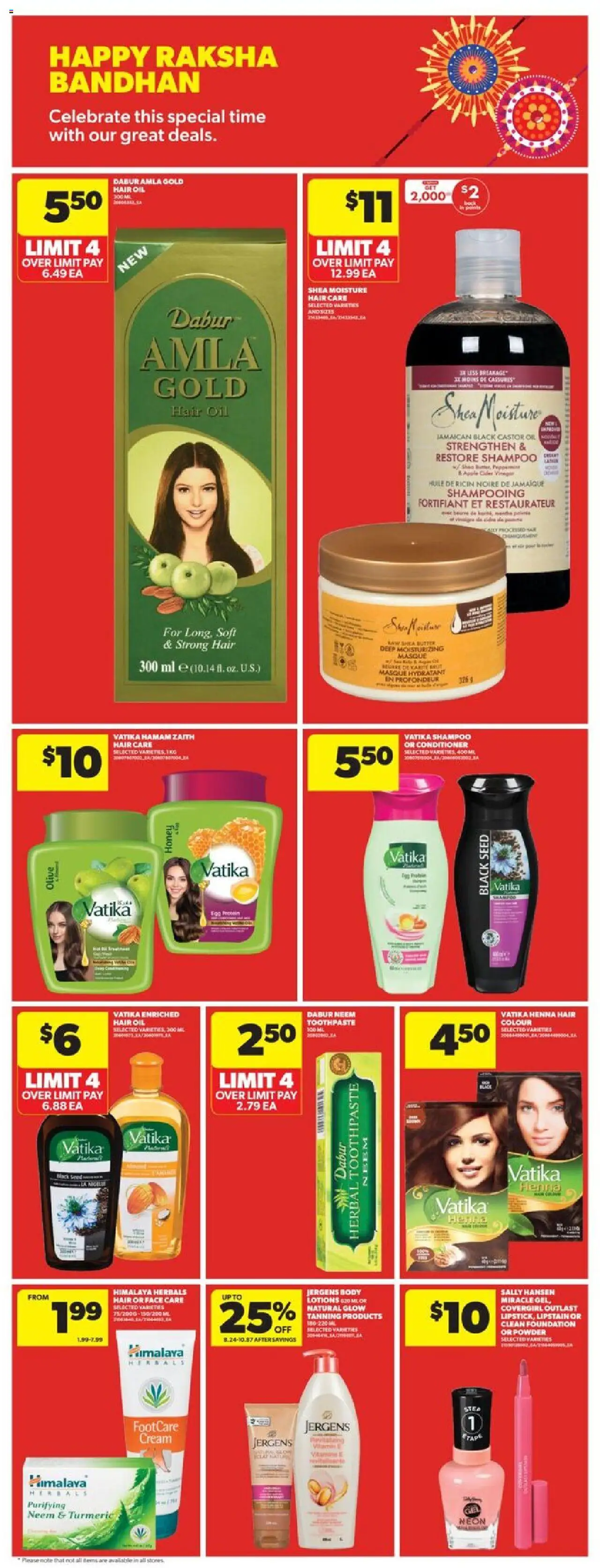 Real Canadian Superstore flyer valid from 31.07.2025 | Page: 20 | Products: Cream, Shampoo, Hair oil, Toothpaste