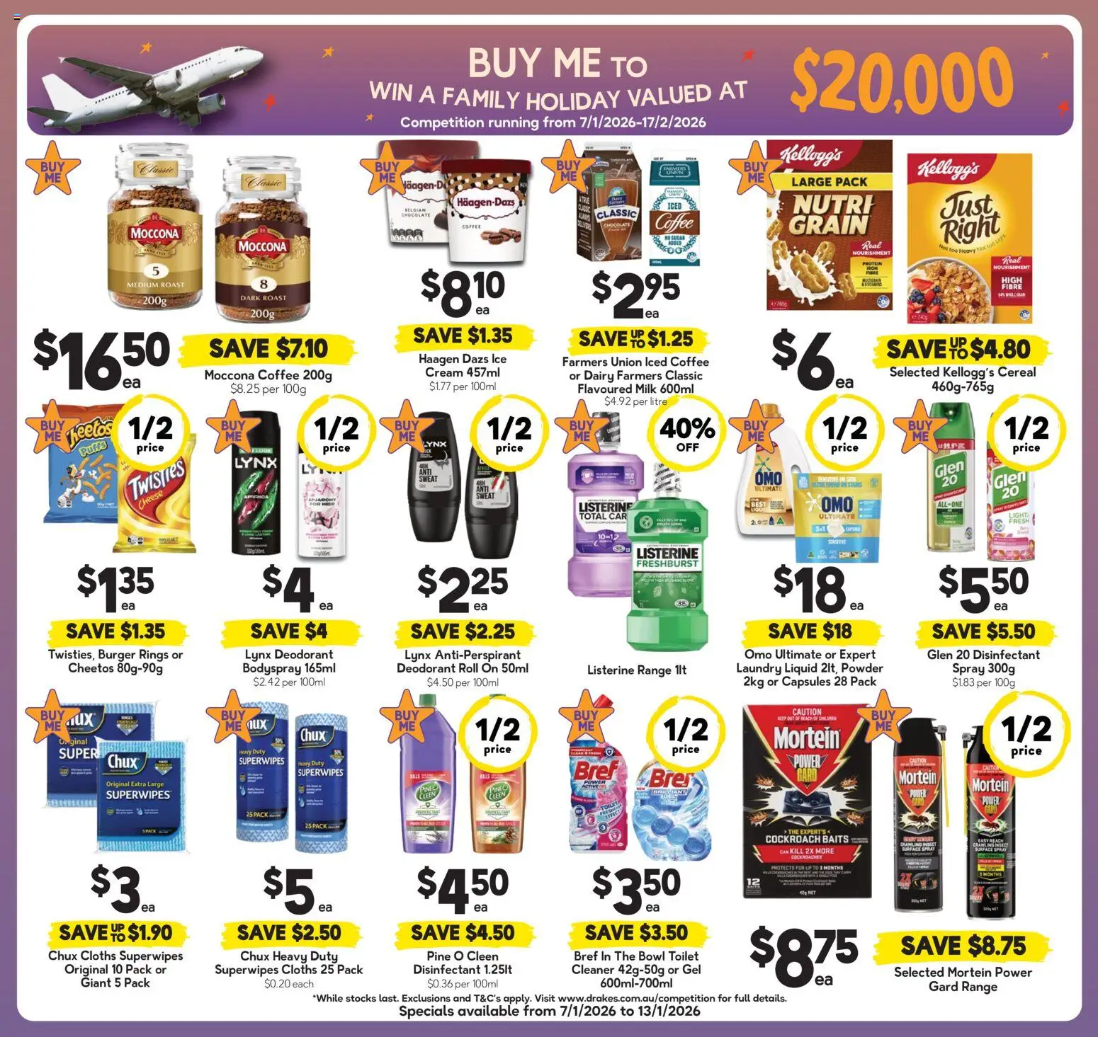 Drakes catalogue - valid from 07.01.2026 | Page: 4 | Products: Powder, Cheese, Antiperspirant, Laundry