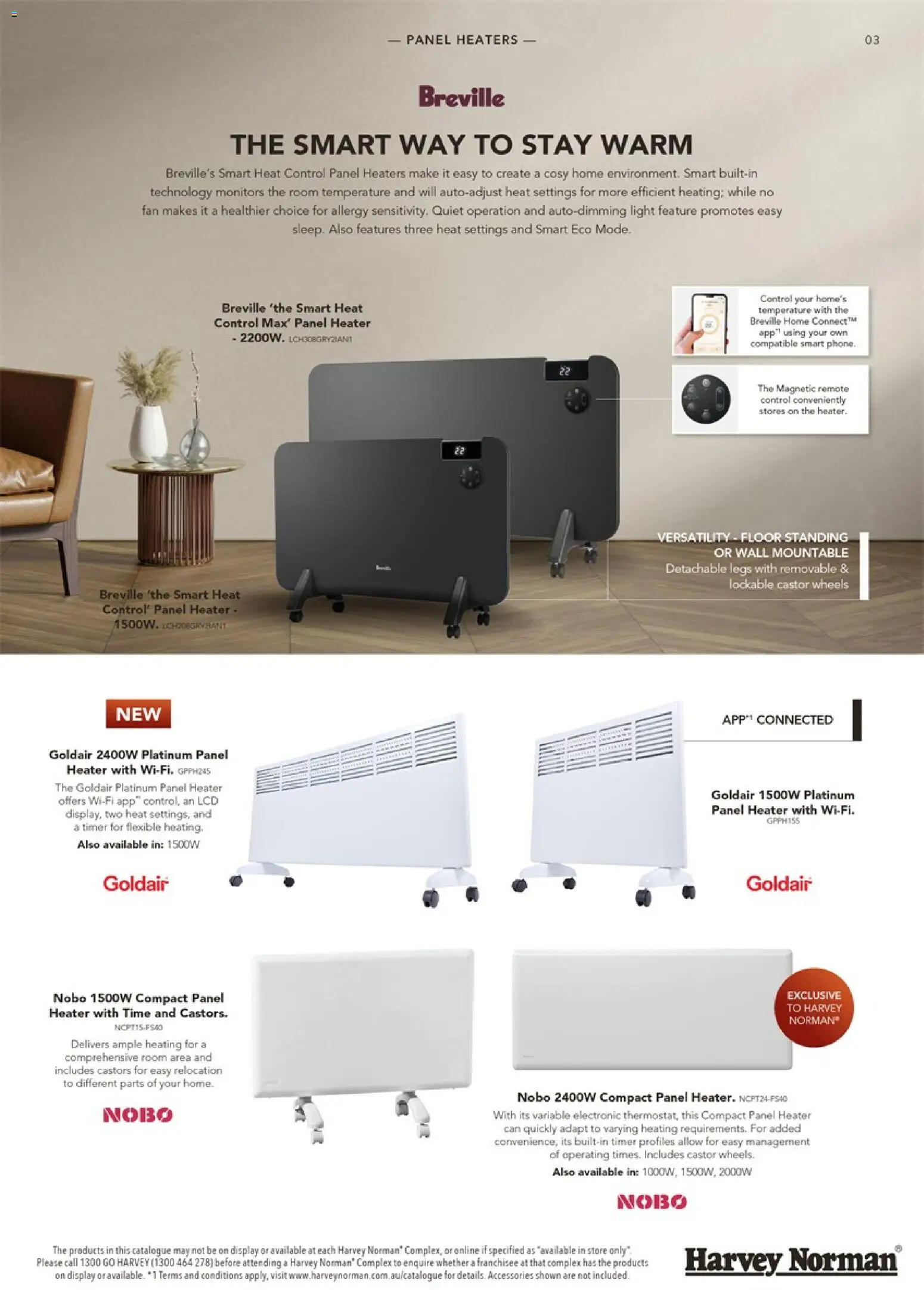 Harvey Norman catalogue - valid from 21.04.2026 | Page: 3 | Products: Heater, Accessories, Timer, Allergy