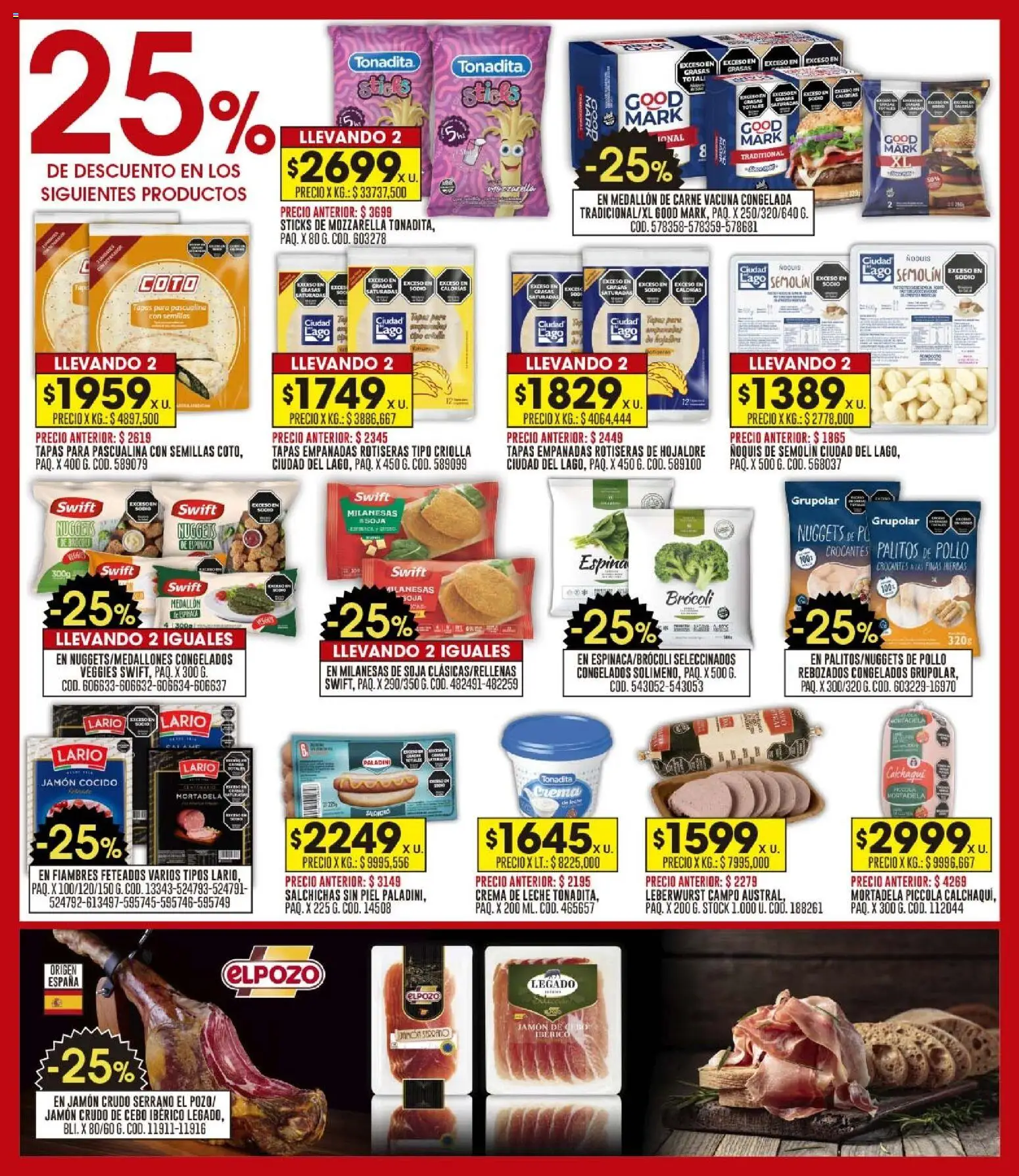 Coto - Ofertas fin │ válido desde el 26.01.2026 | Página: 6 | Productos: Brocoli, Leche, Ñoquis, Crema